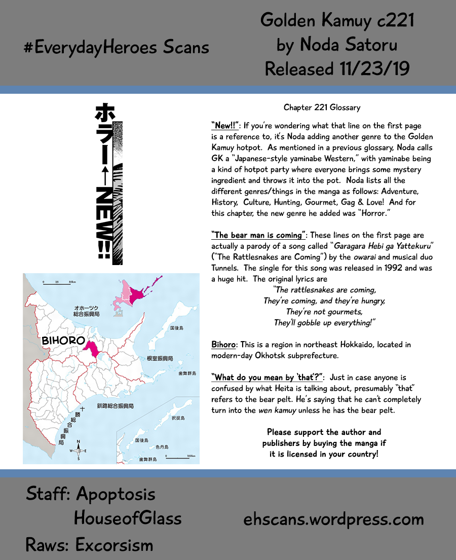 Golden Kamui Chapter 221 page 19 - Chapter 221: Bear Man