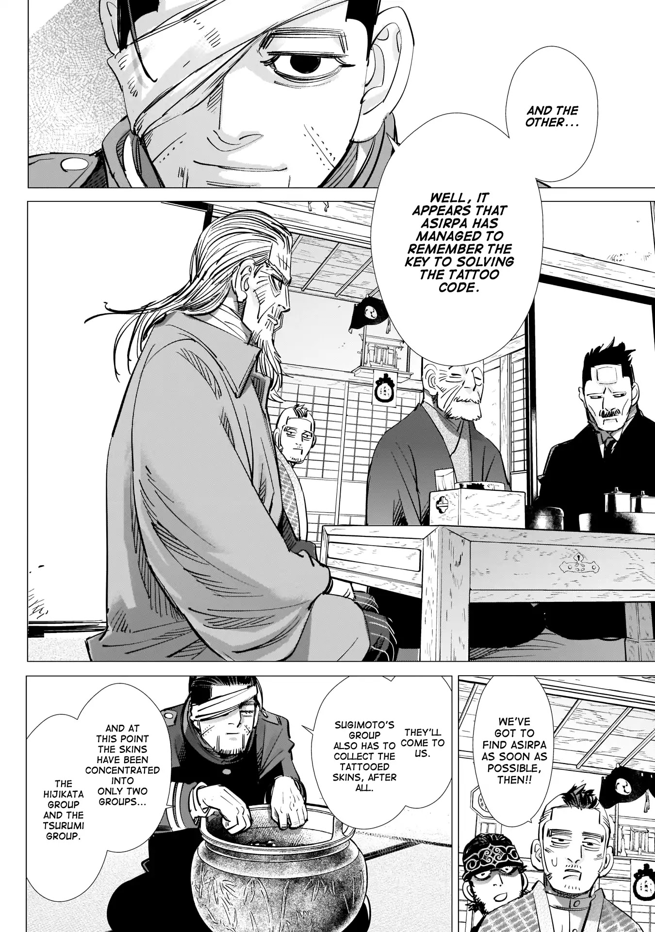 Golden Kamui Chapter 222 page 16 - Chapter 222: Tattooed Skins