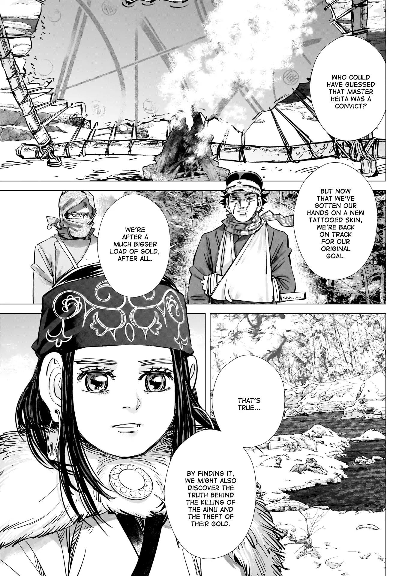 Golden Kamui Chapter 222 page 9 - Chapter 222: Tattooed Skins