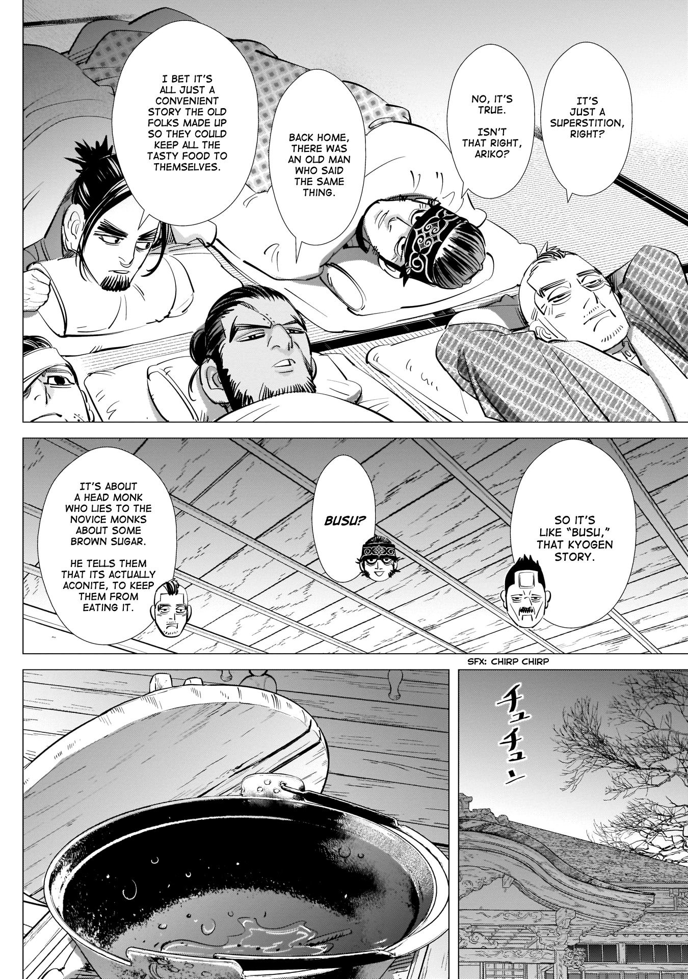 Golden Kamui Chapter 223 page 16 - Chapter 223: Nikaidou Cheers Up