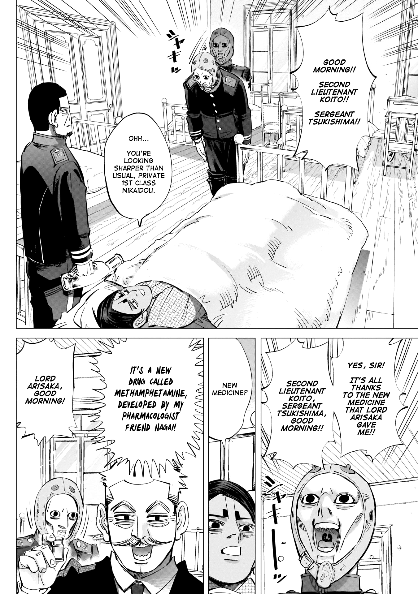 Golden Kamui Chapter 223 page 2 - Chapter 223: Nikaidou Cheers Up