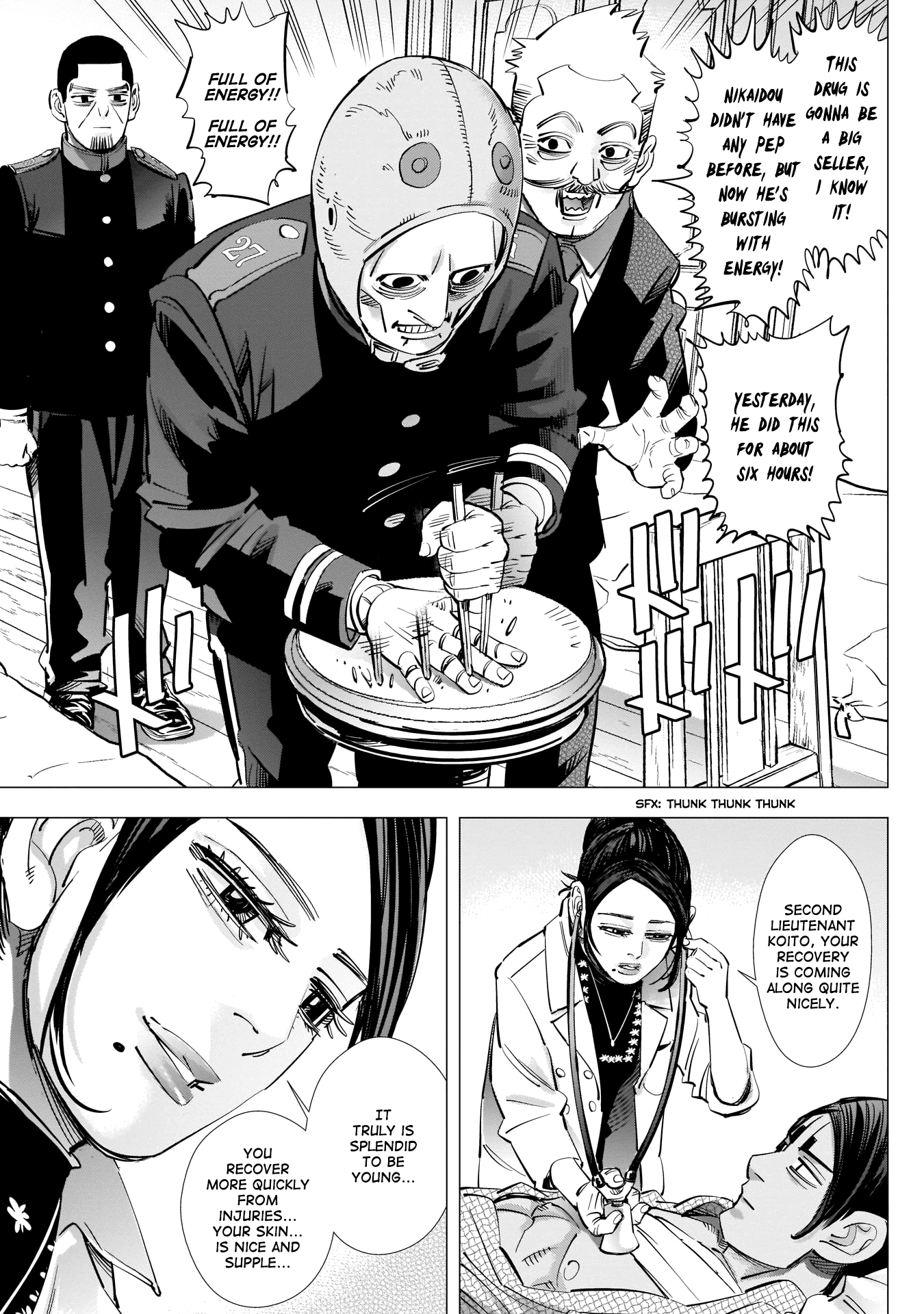 Golden Kamui Chapter 223 page 3 - Chapter 223: Nikaidou Cheers Up