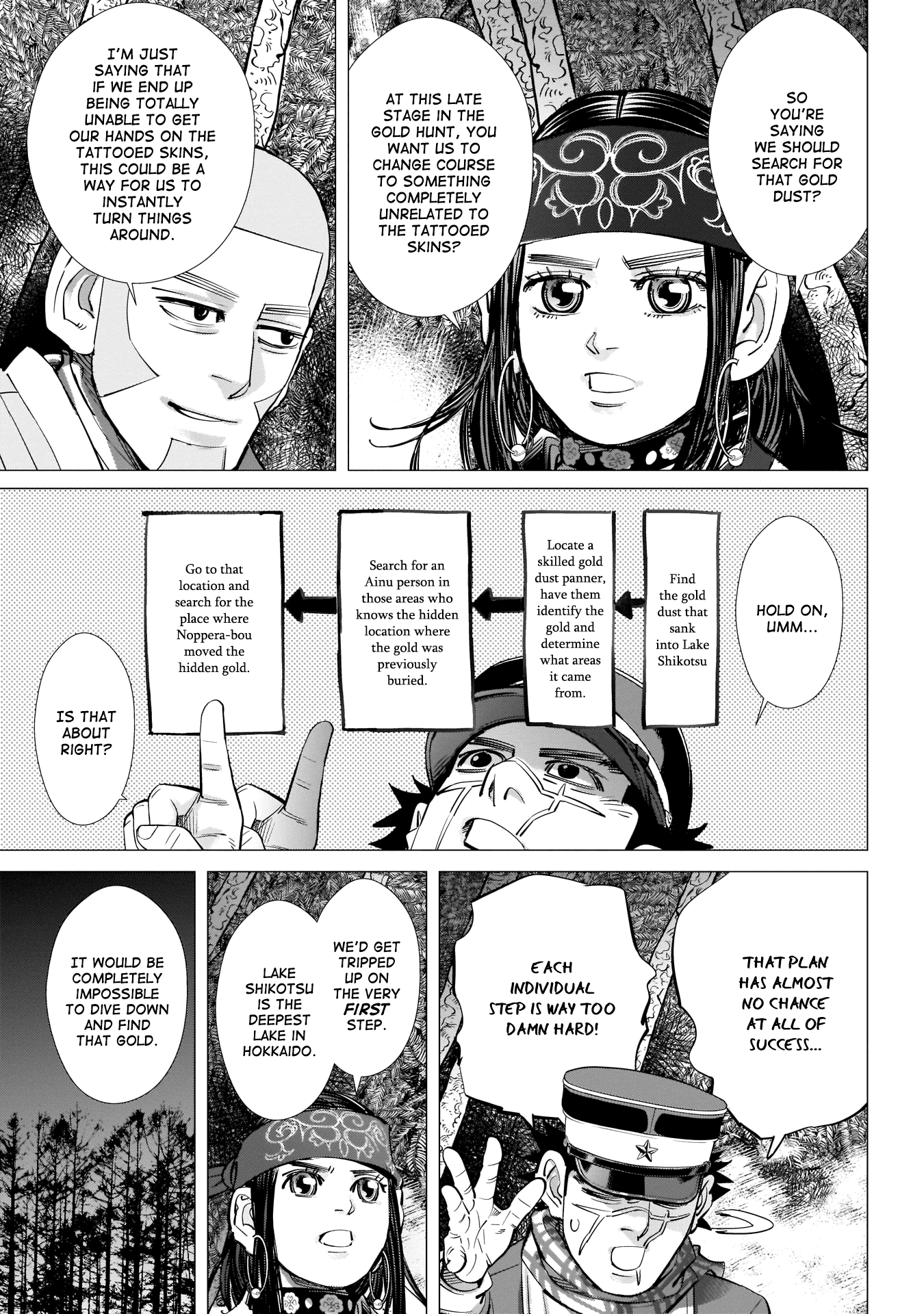 Golden Kamui Chapter 224 page 10 - Chapter 224: On the Shores of Lake Shikotsu