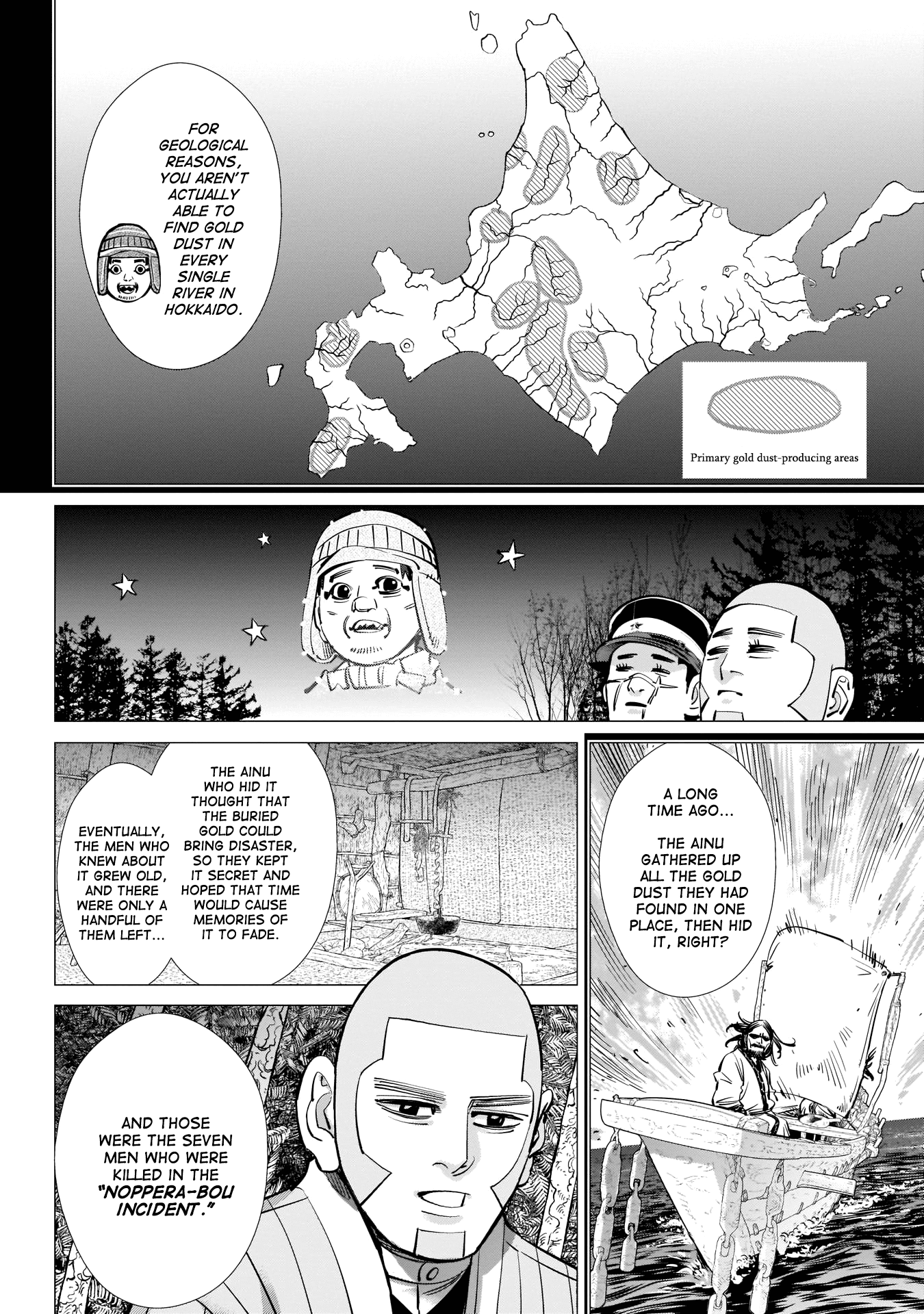 Golden Kamui Chapter 224 page 7 - Chapter 224: On the Shores of Lake Shikotsu