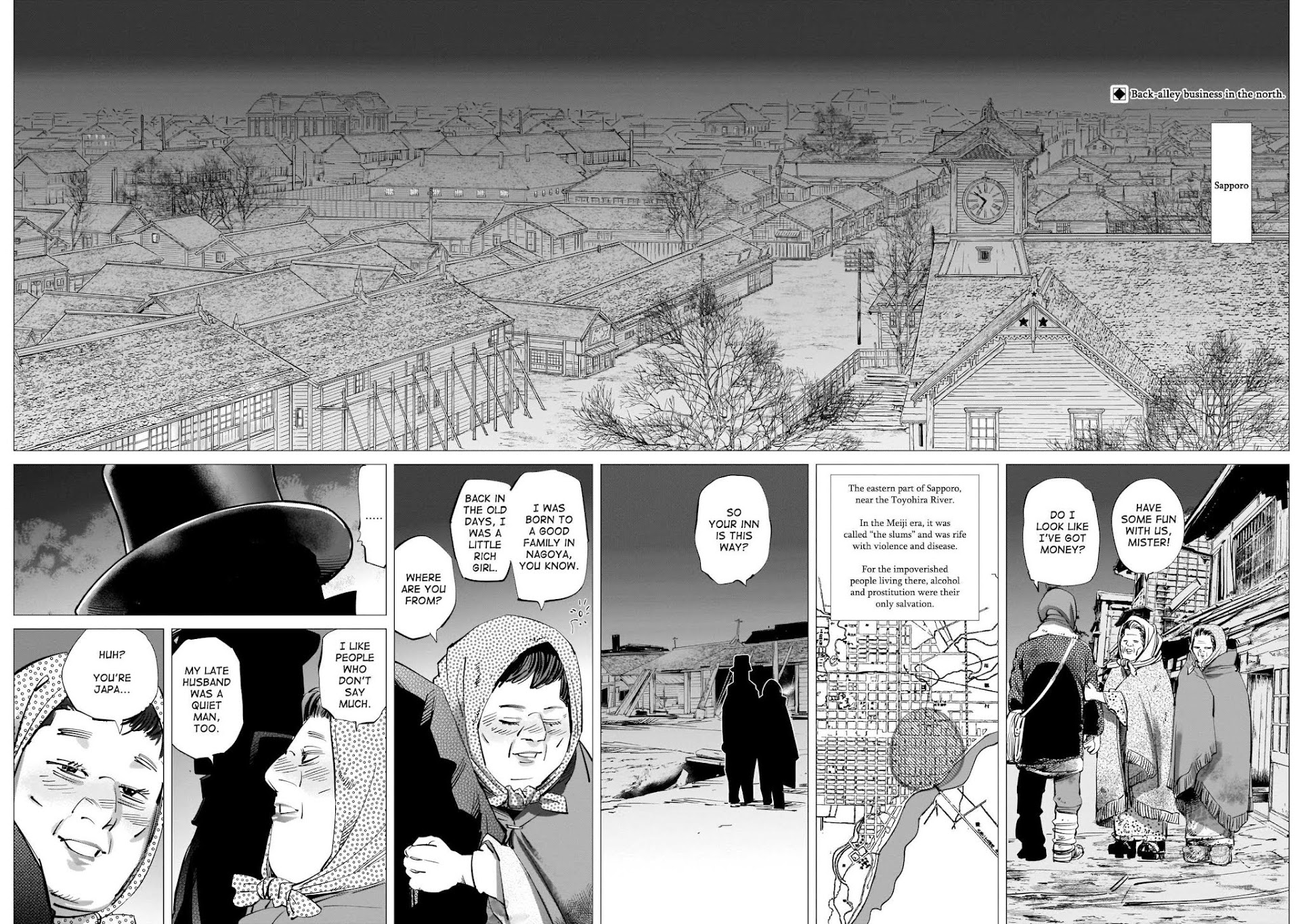Golden Kamui Chapter 225 page 2 - Chapter 225: Slums