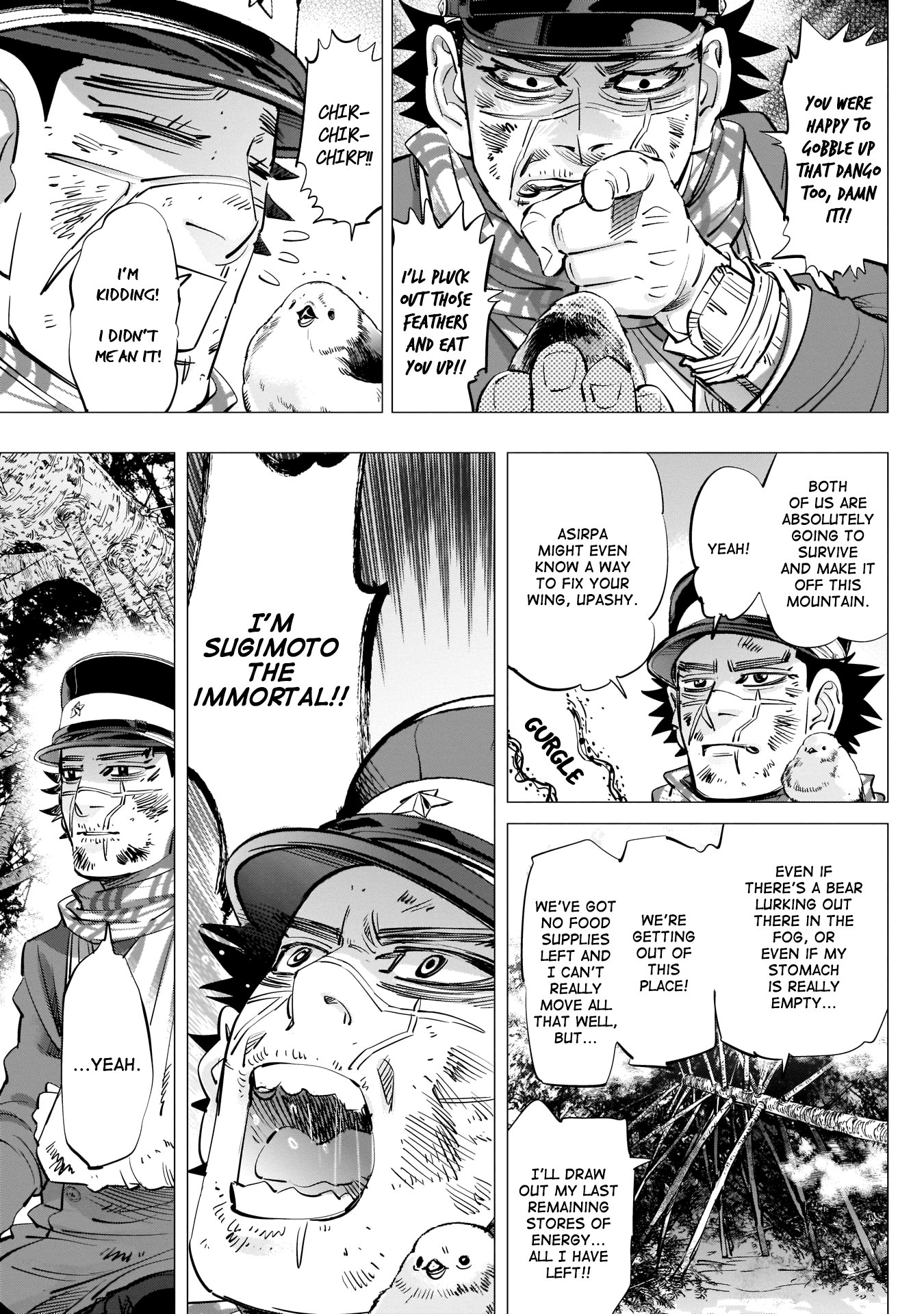 Golden Kamui Chapter 228 page 15 - Chapter 228: Shima-enaga