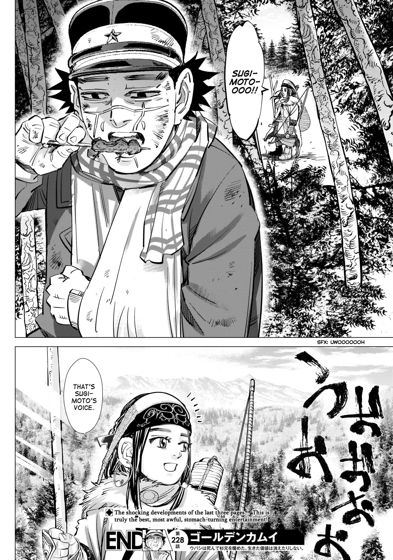 Golden Kamui Chapter 228 page 18 - Chapter 228: Shima-enaga