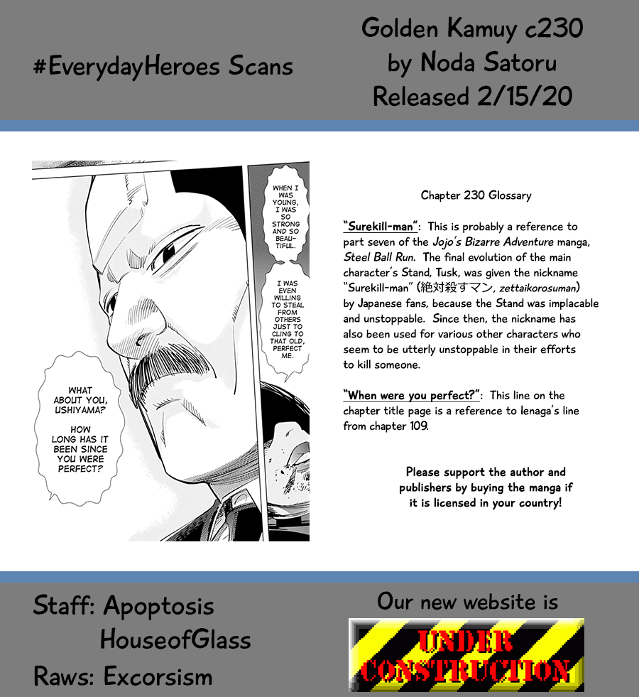 Golden Kamui Chapter 230 page 19 - Chapter 230: Ienaga Kano