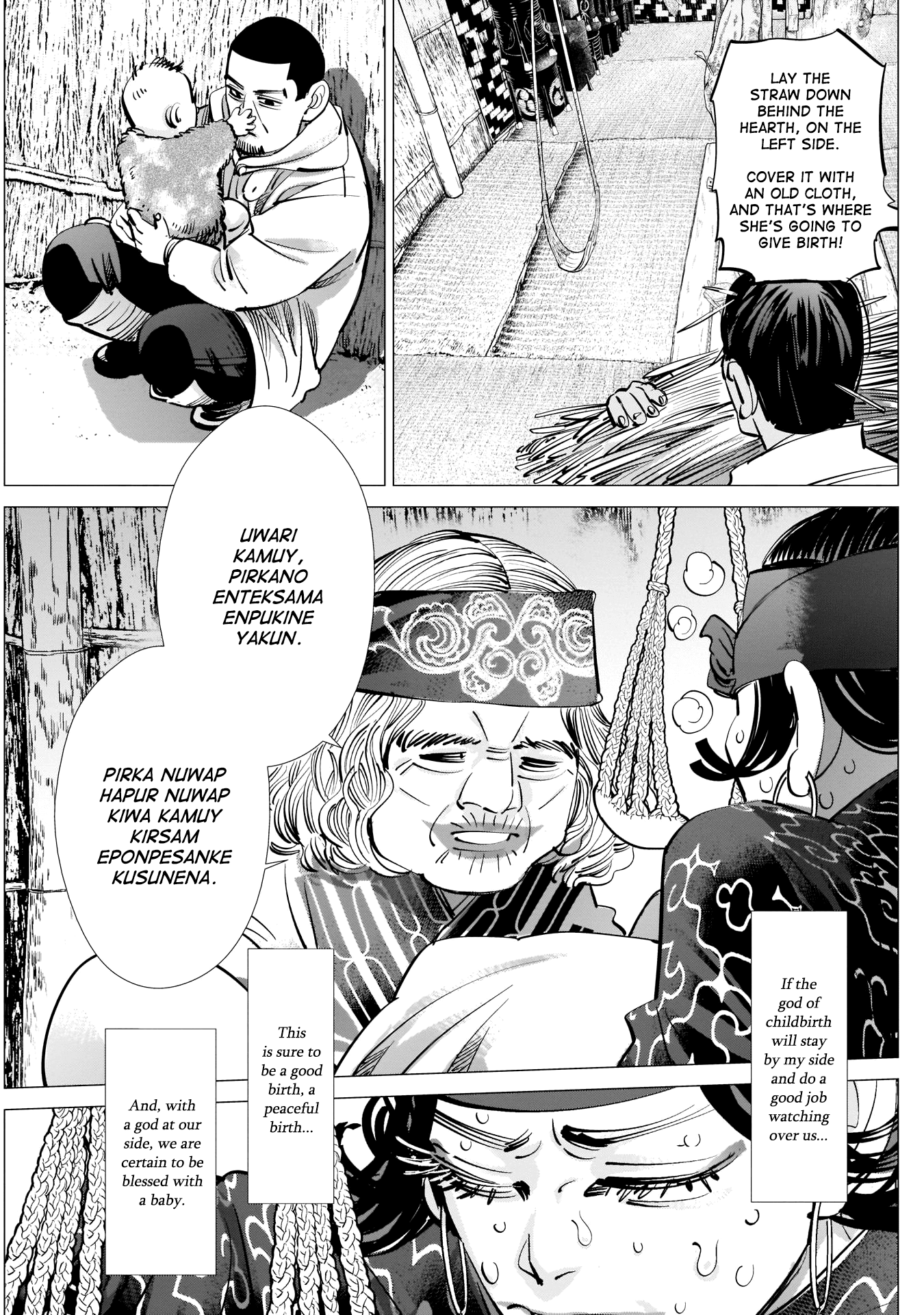 Golden Kamui Chapter 231 page 15 - Chapter 231: Birth