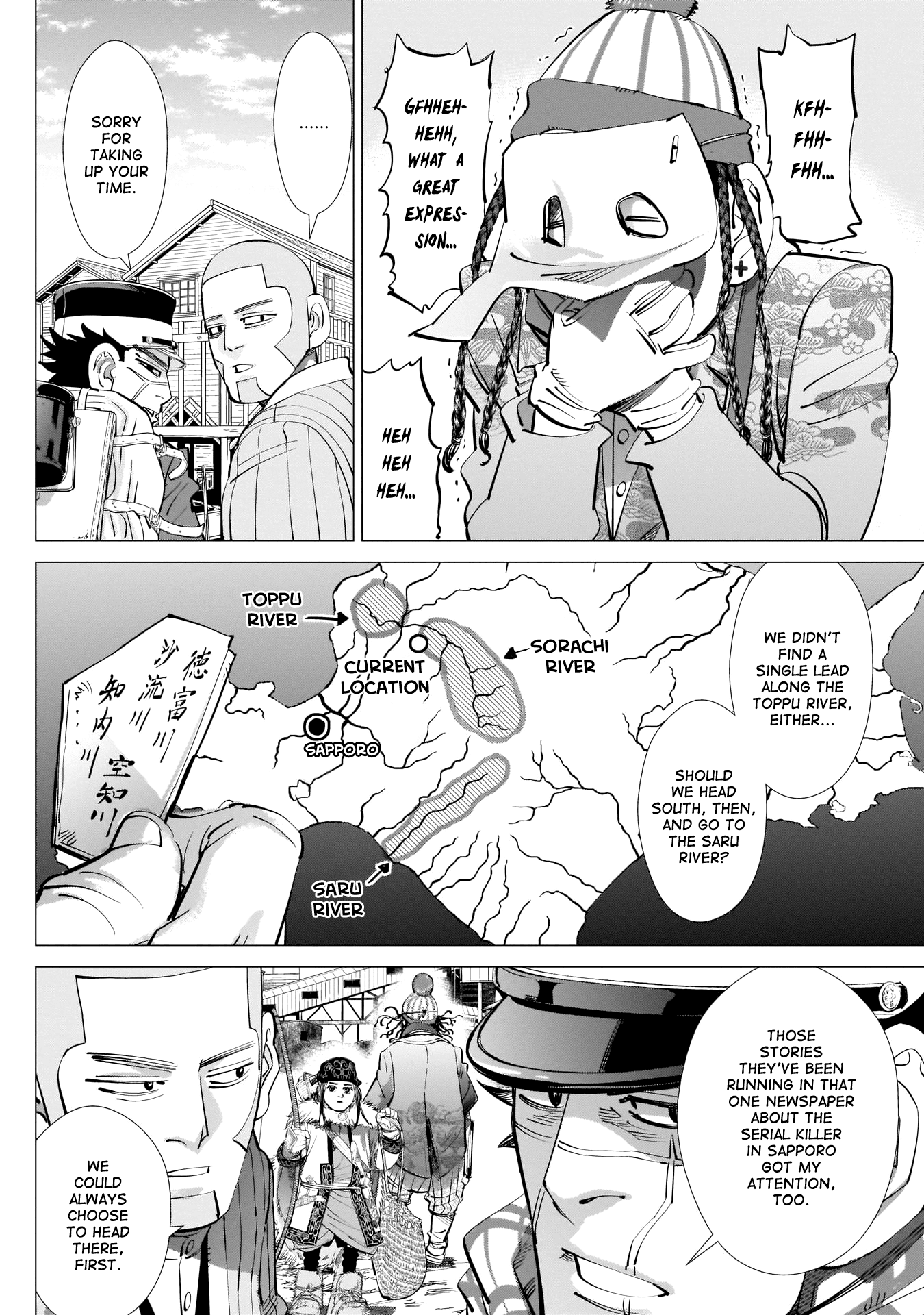 Golden Kamui Chapter 233 page 12 - Chapter 233: Candy Peddler