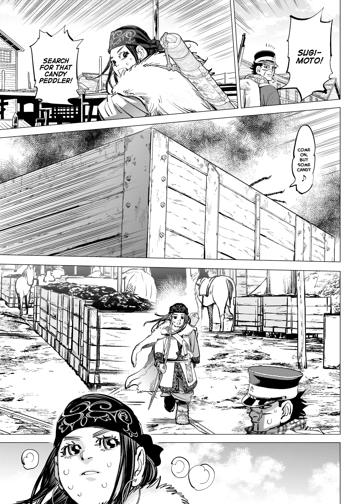 Golden Kamui Chapter 233 page 15 - Chapter 233: Candy Peddler