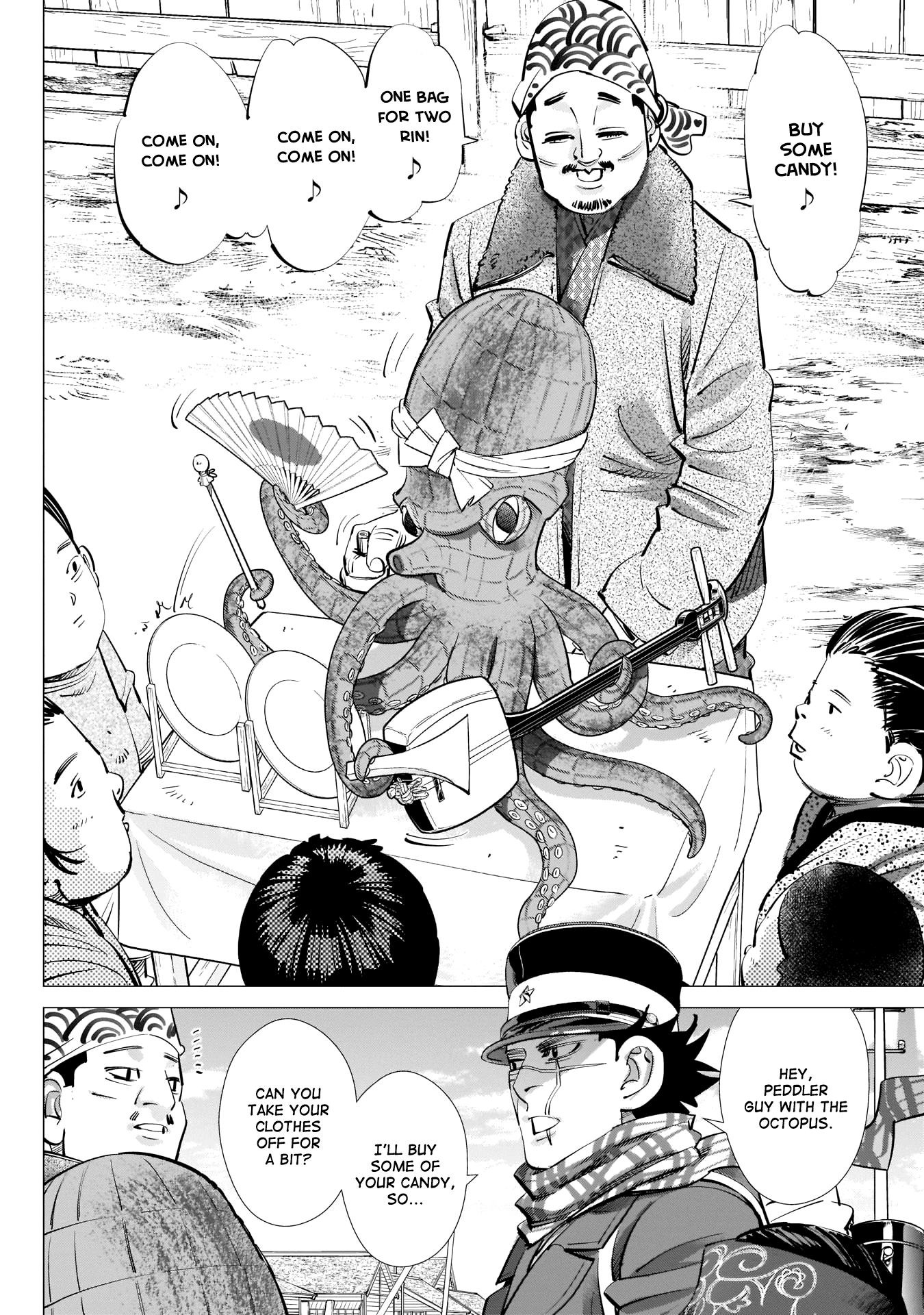 Golden Kamui Chapter 233 page 4 - Chapter 233: Candy Peddler