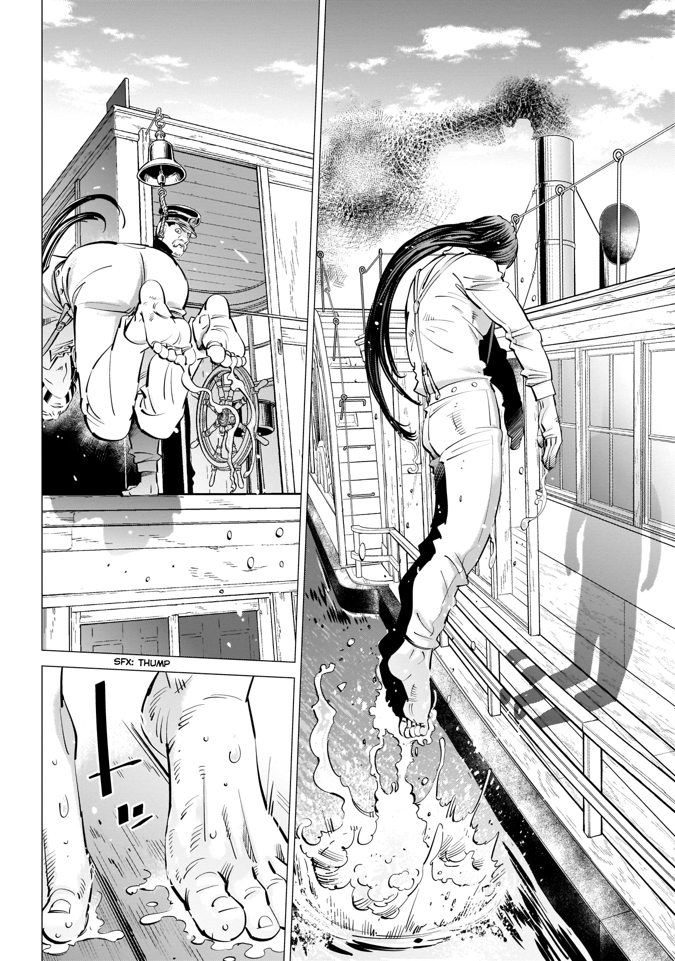 Golden Kamui Chapter 234 page 12 - Chapter 234: Steamboat