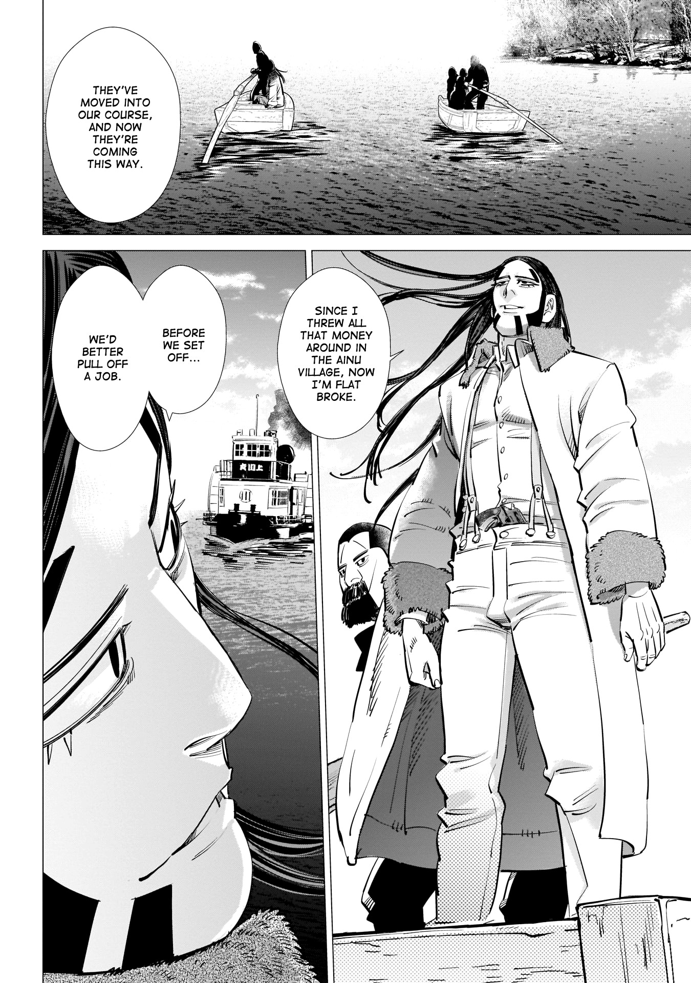 Golden Kamui Chapter 234 page 6 - Chapter 234: Steamboat