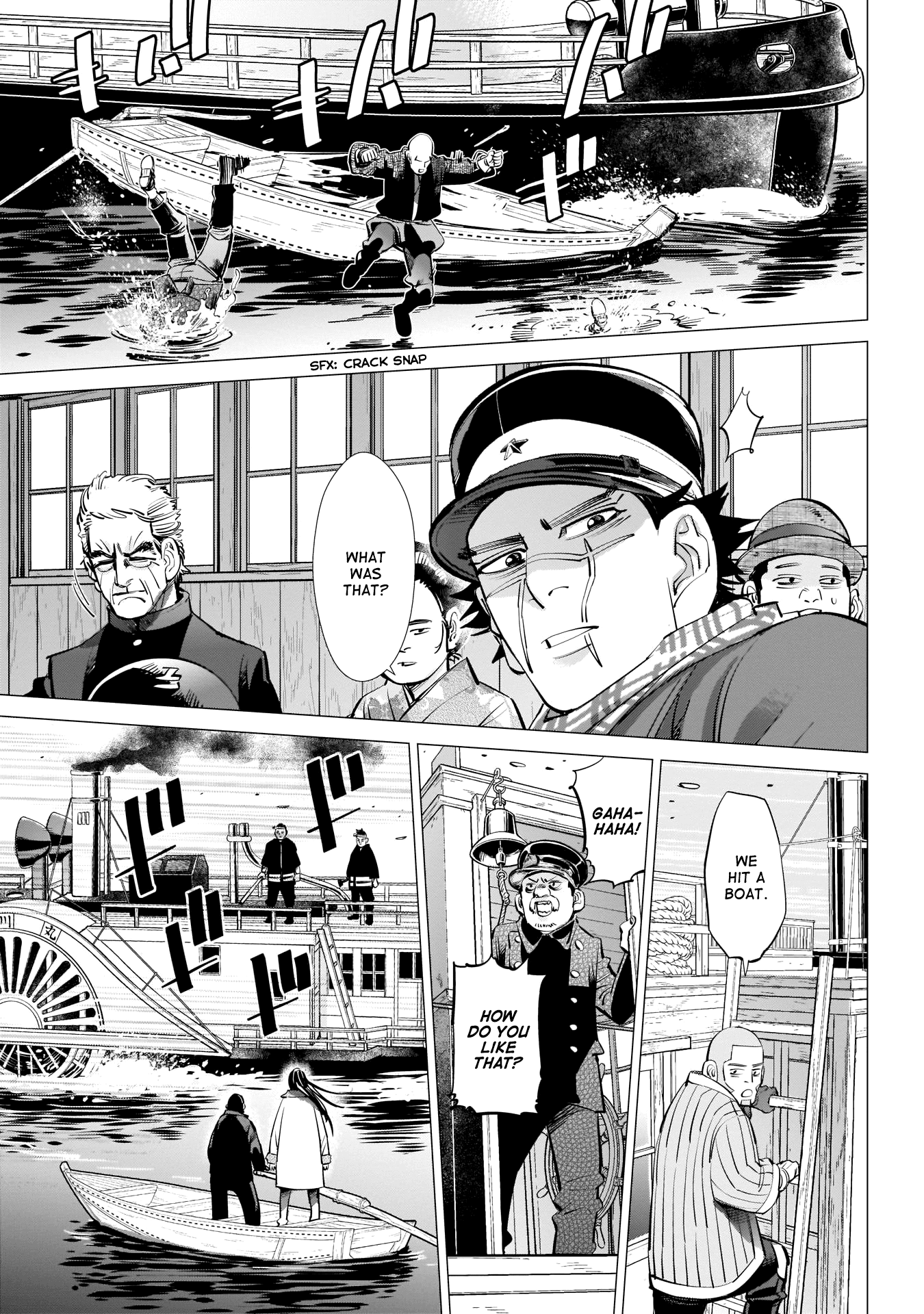 Golden Kamui Chapter 234 page 9 - Chapter 234: Steamboat