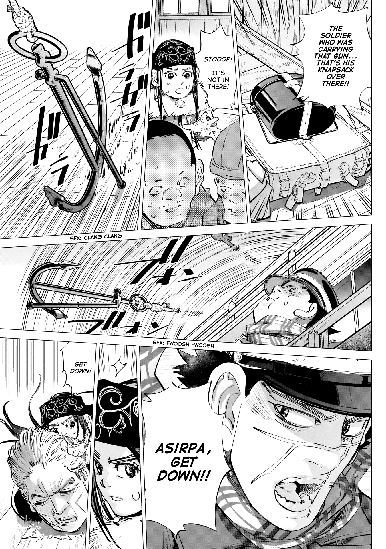Golden Kamui Chapter 235 page 15 - Chapter 235: The Postman From Hell