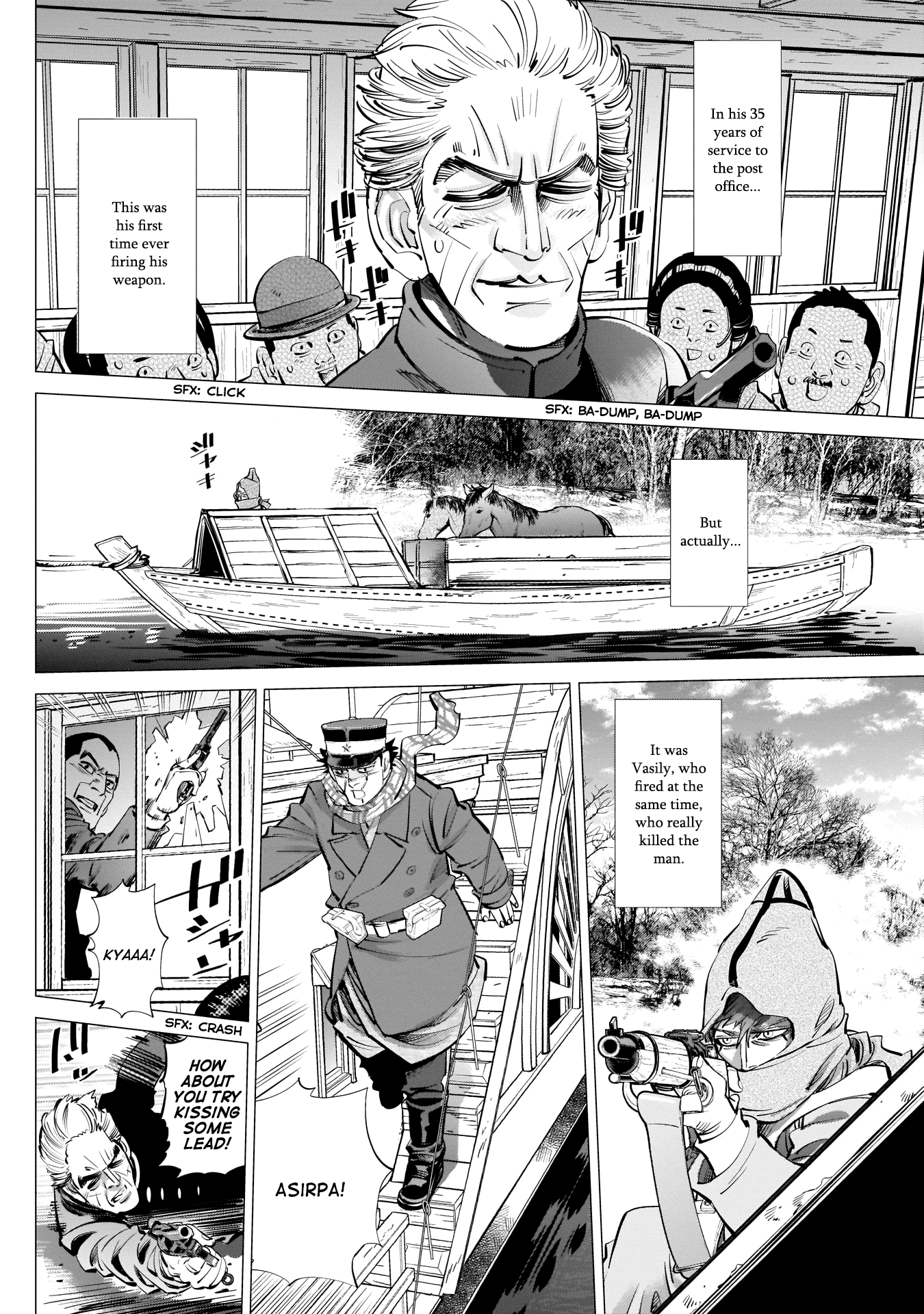 Golden Kamui Chapter 235 page 8 - Chapter 235: The Postman From Hell