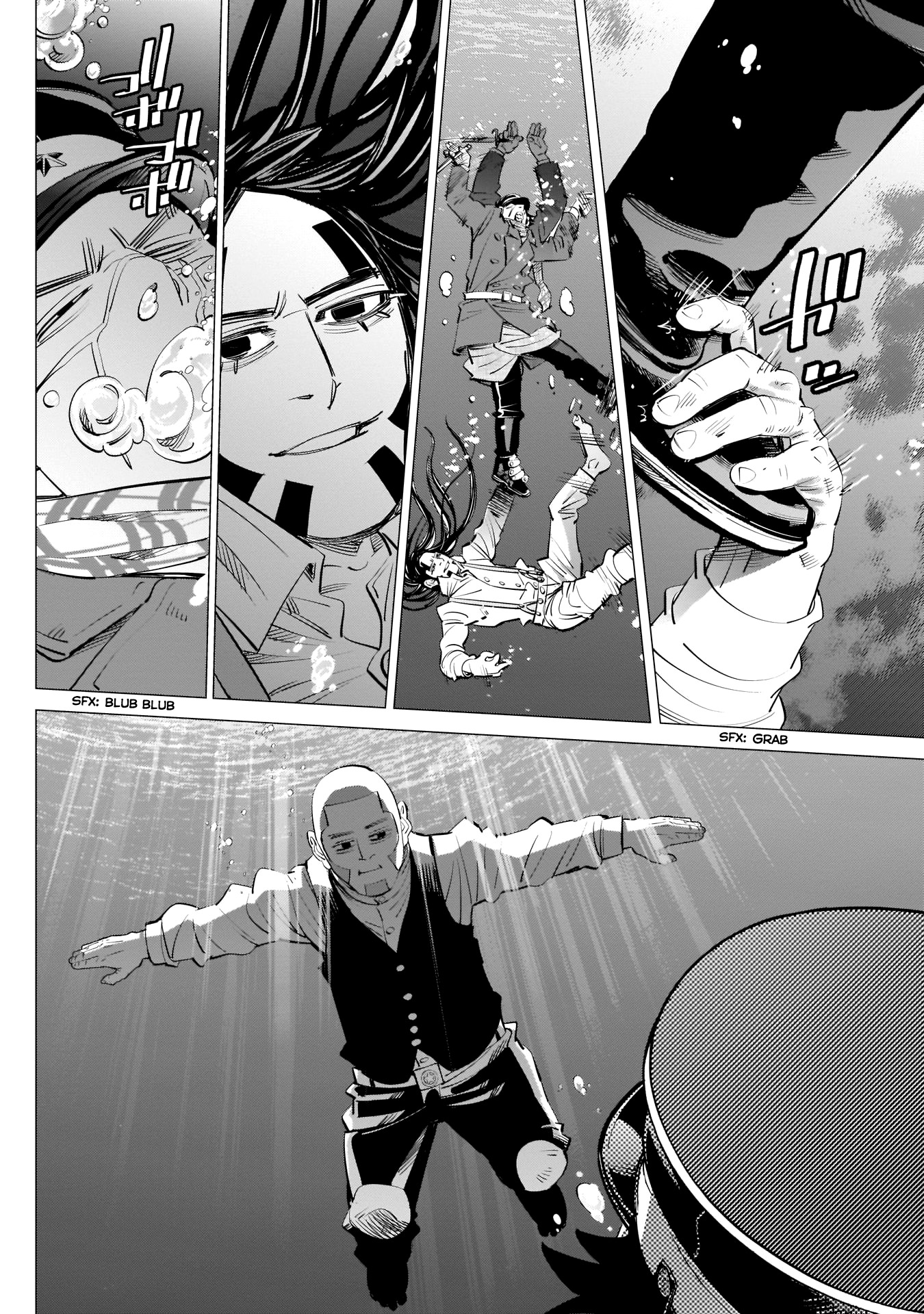 Golden Kamui Chapter 237 page 10 - Chapter 237: Underwater Breath-Holding Contest