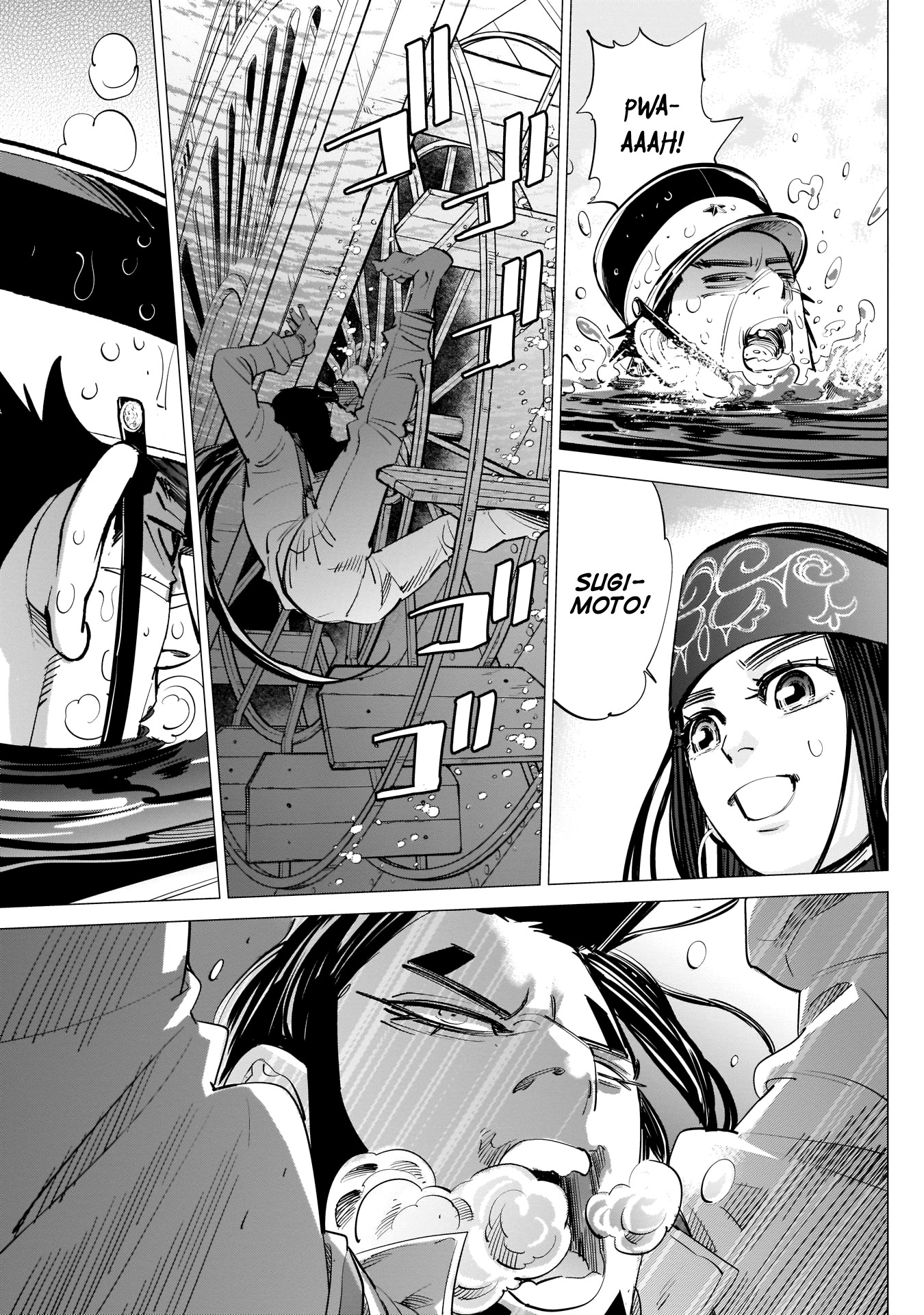 Golden Kamui Chapter 237 page 16 - Chapter 237: Underwater Breath-Holding Contest