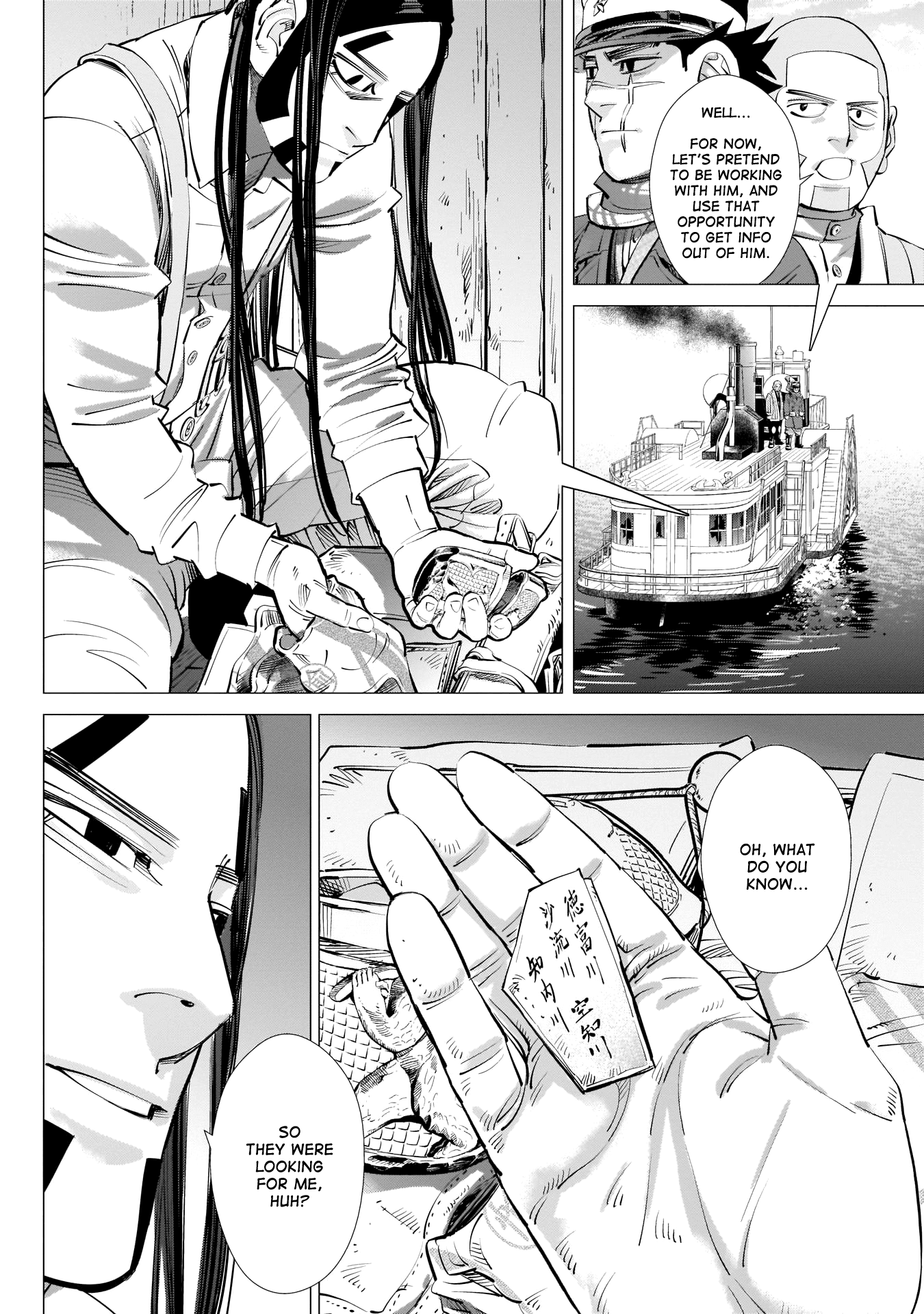 Golden Kamui Chapter 237 page 2 - Chapter 237: Underwater Breath-Holding Contest
