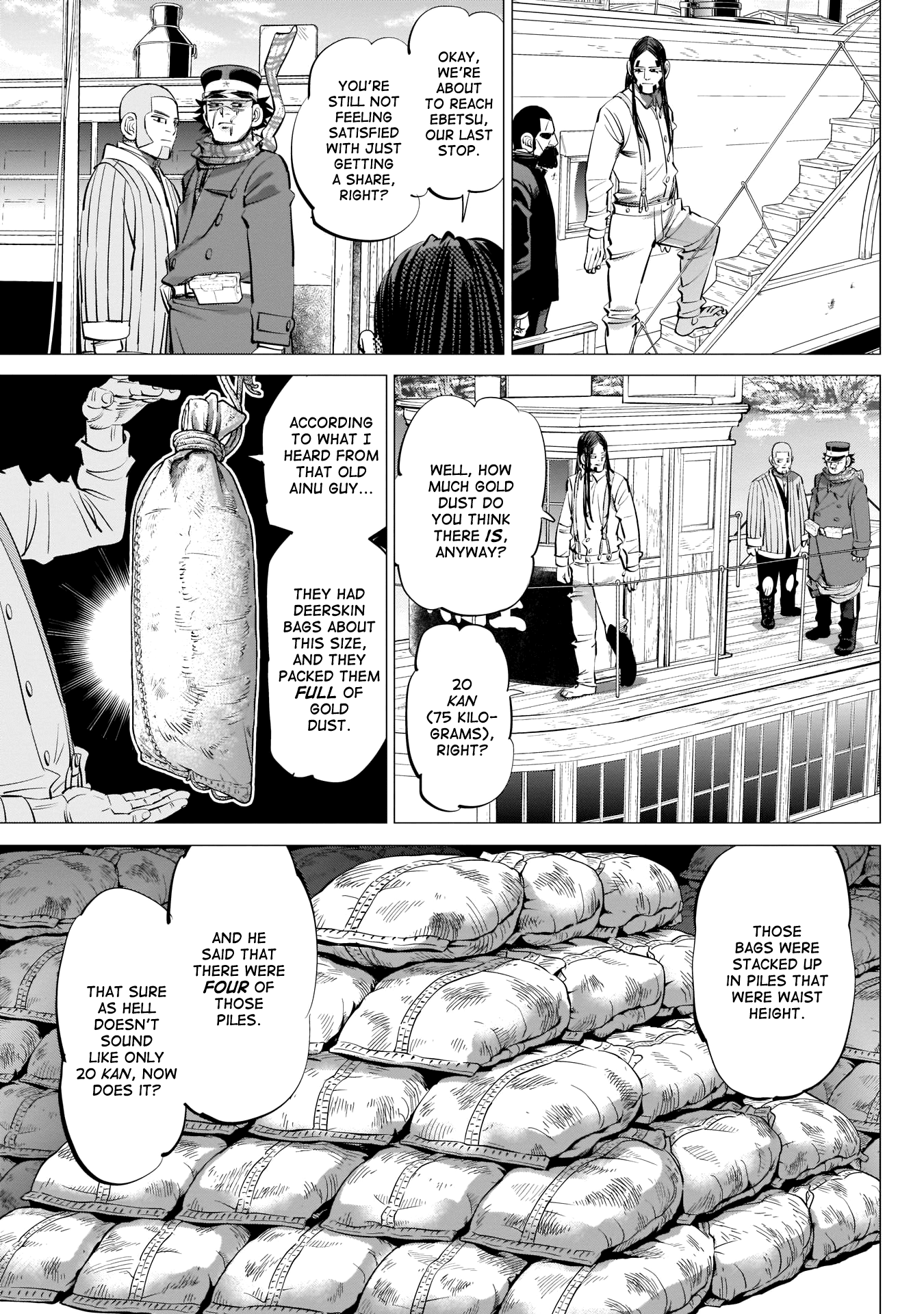 Golden Kamui Chapter 237 page 3 - Chapter 237: Underwater Breath-Holding Contest