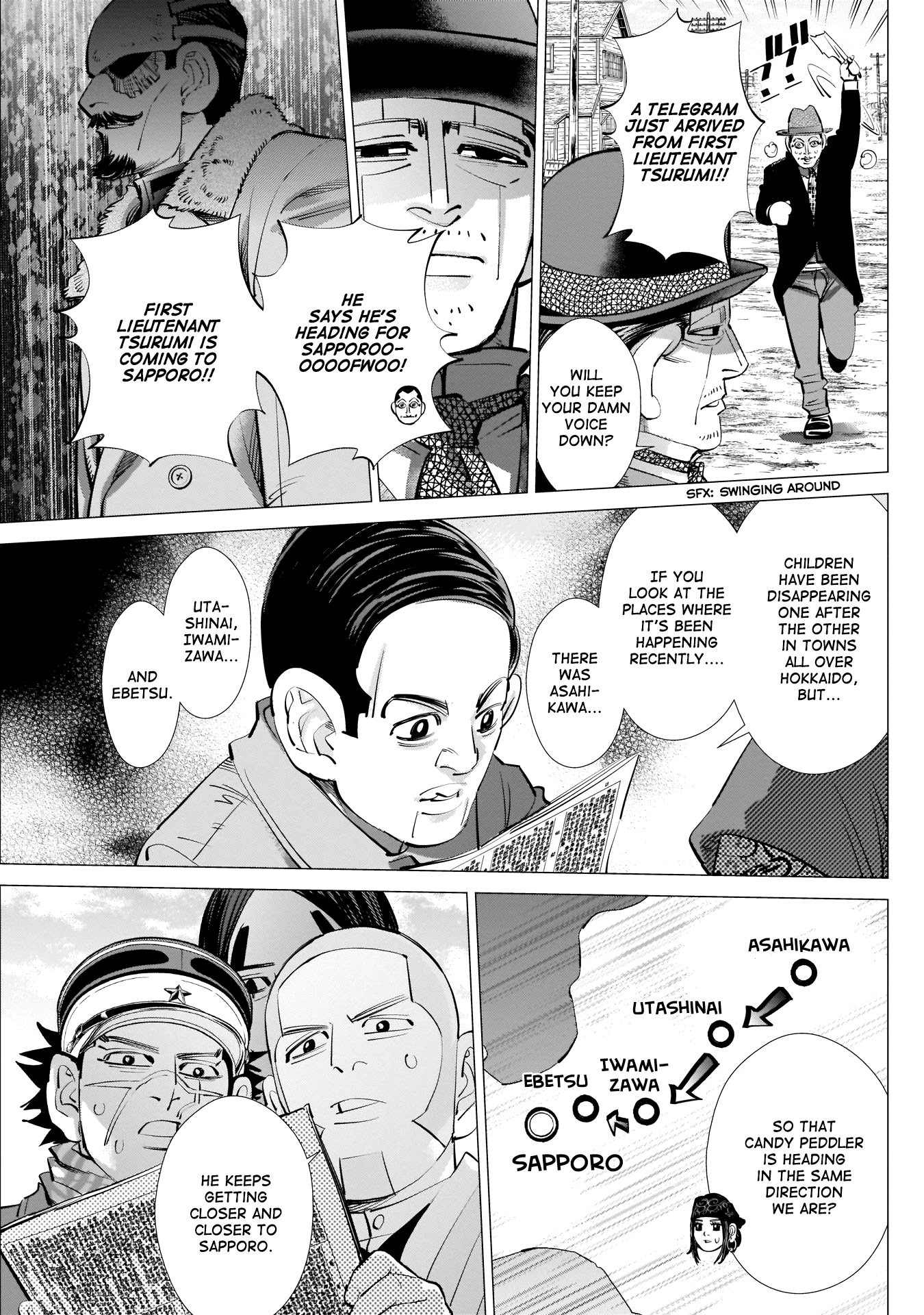 Golden Kamui Chapter 240 page 15 - Chapter 240: Warrant Officer Kikuta