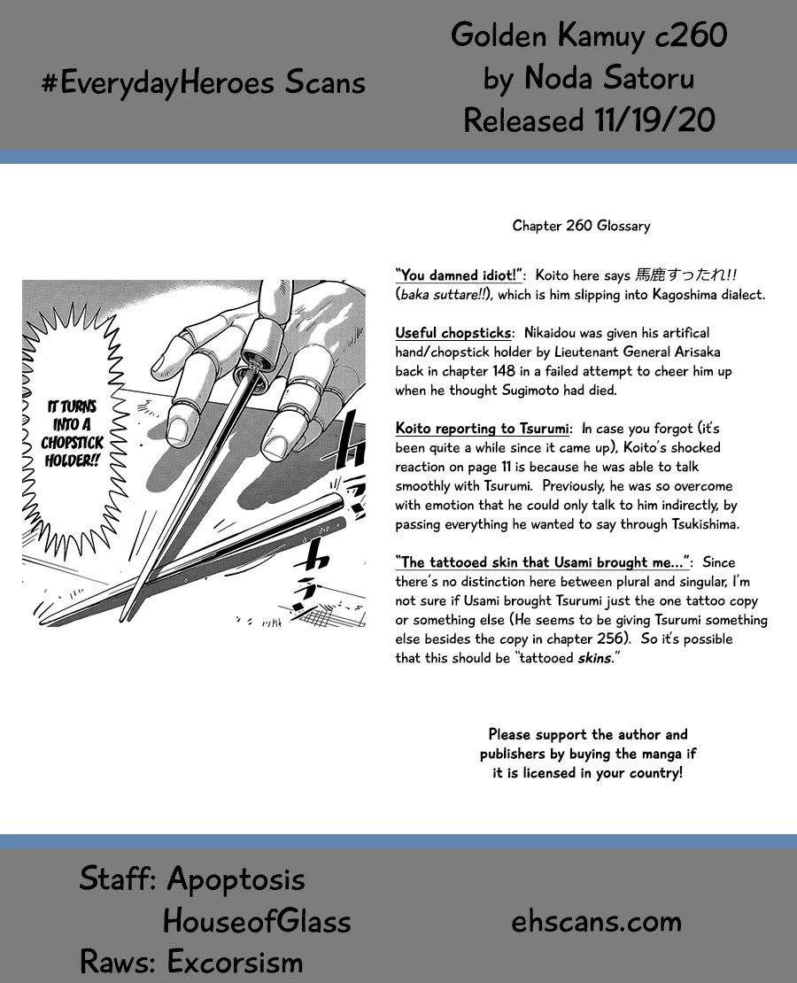 Golden Kamui Chapter 260 page 19 - Chapter 260: Guard at Any Cost