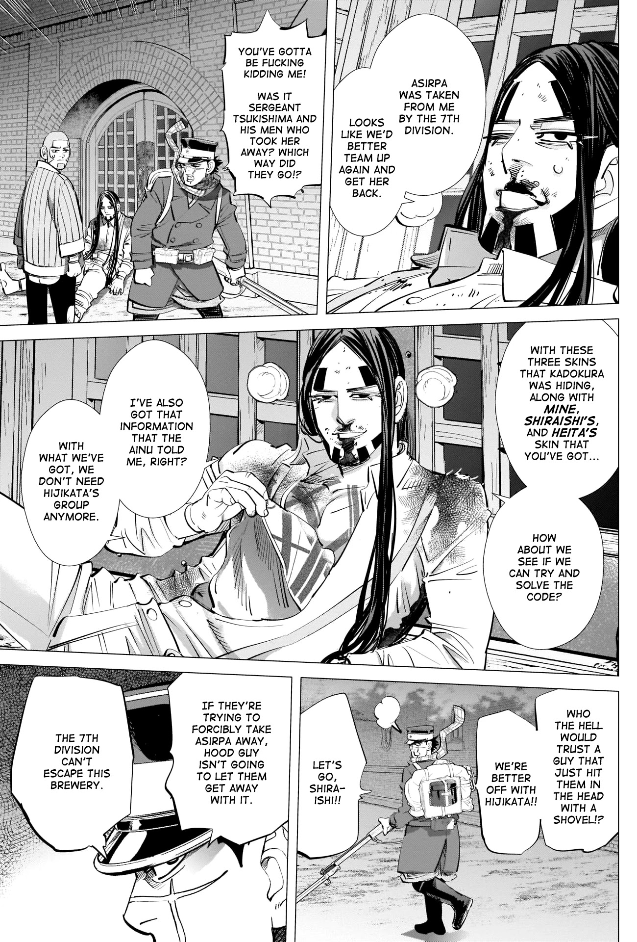 Golden Kamui Chapter 261 page 11 - Chapter 261: Fire Brigade