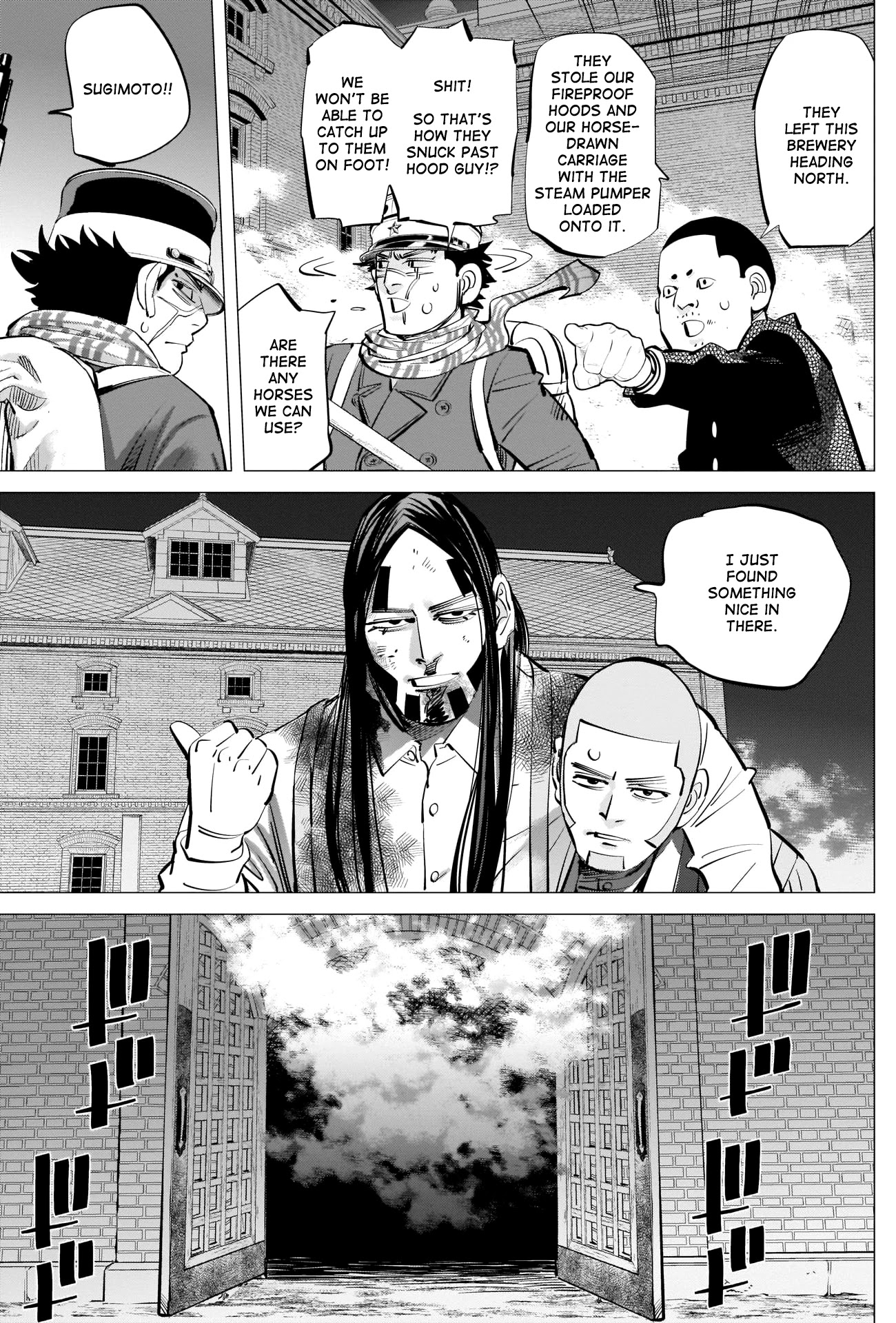 Golden Kamui Chapter 261 page 15 - Chapter 261: Fire Brigade