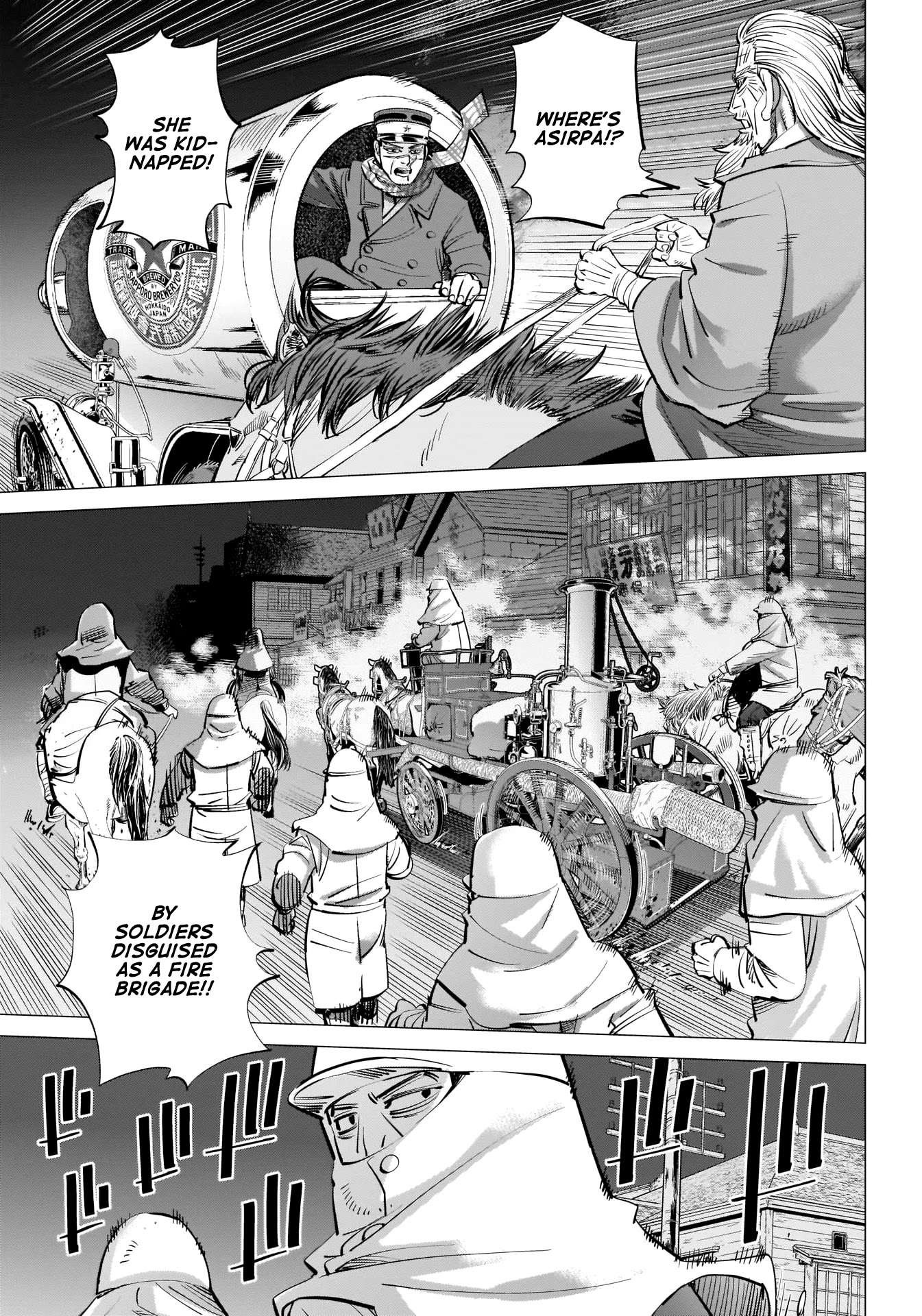 Golden Kamui Chapter 262 page 4 - Chapter 262: The Sapporo Beer Car Chase