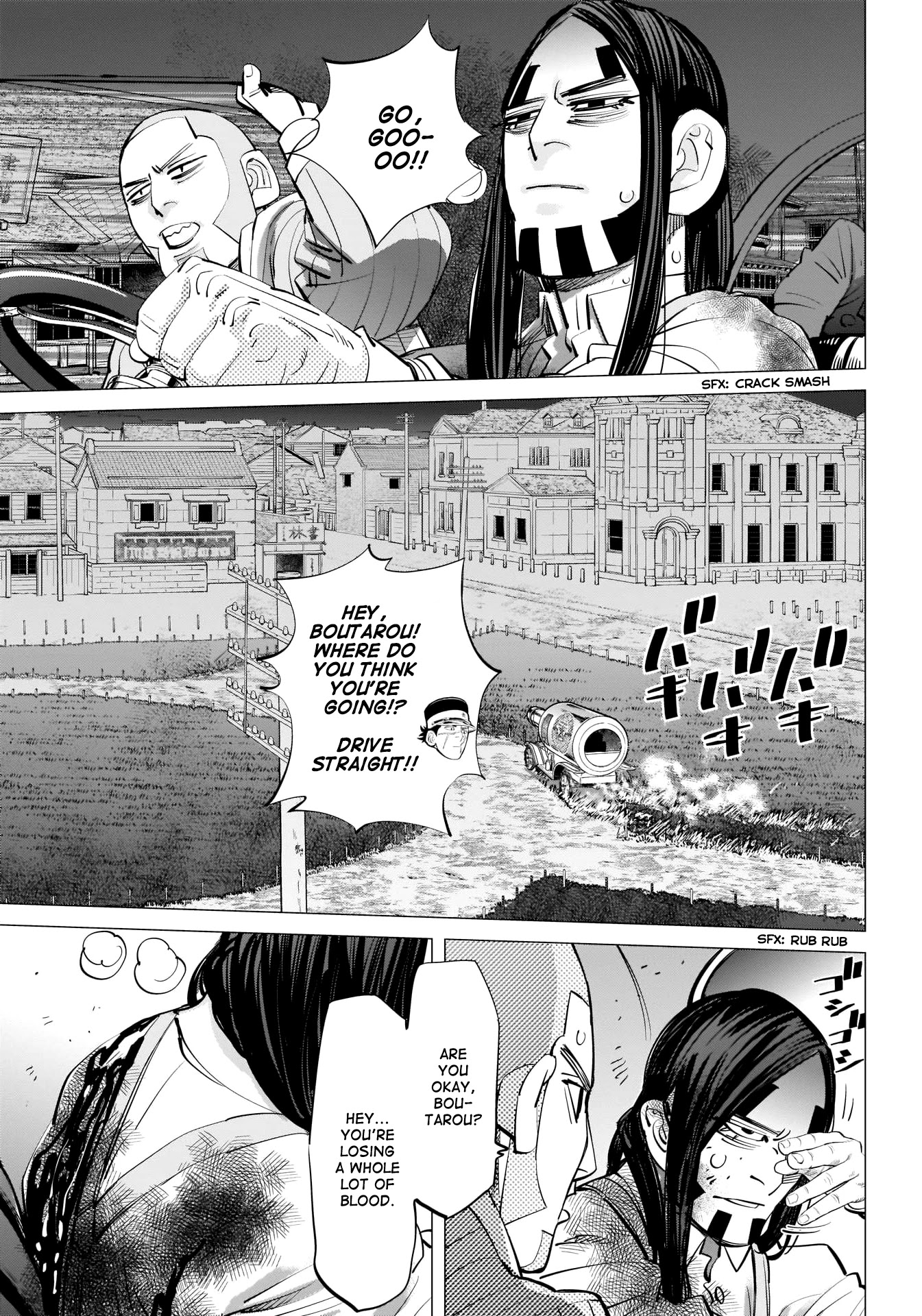 Golden Kamui Chapter 262 page 6 - Chapter 262: The Sapporo Beer Car Chase