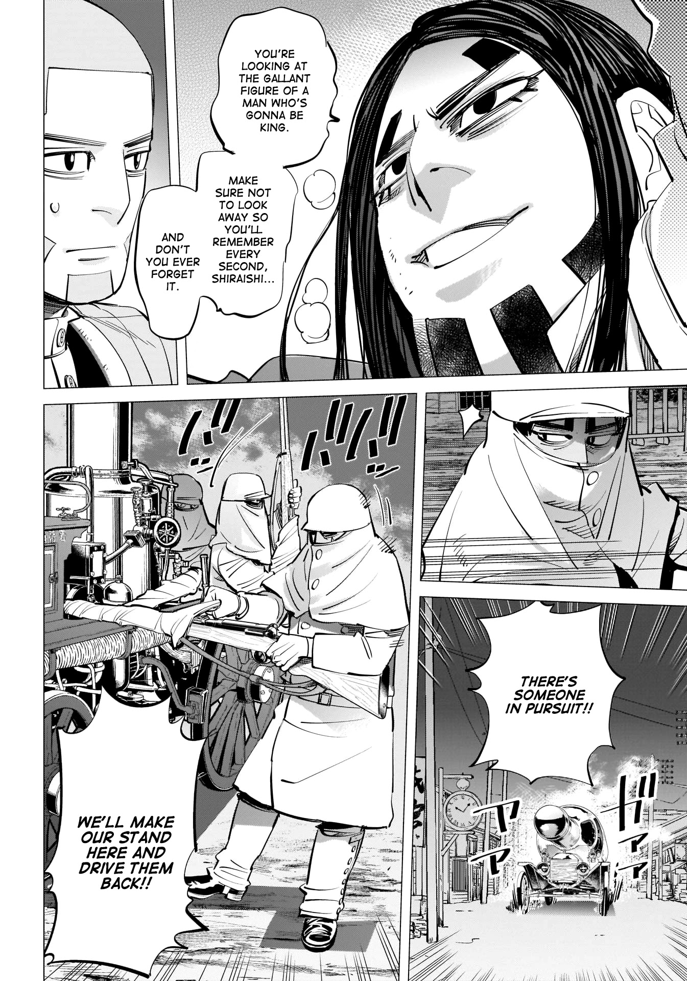 Golden Kamui Chapter 262 page 7 - Chapter 262: The Sapporo Beer Car Chase