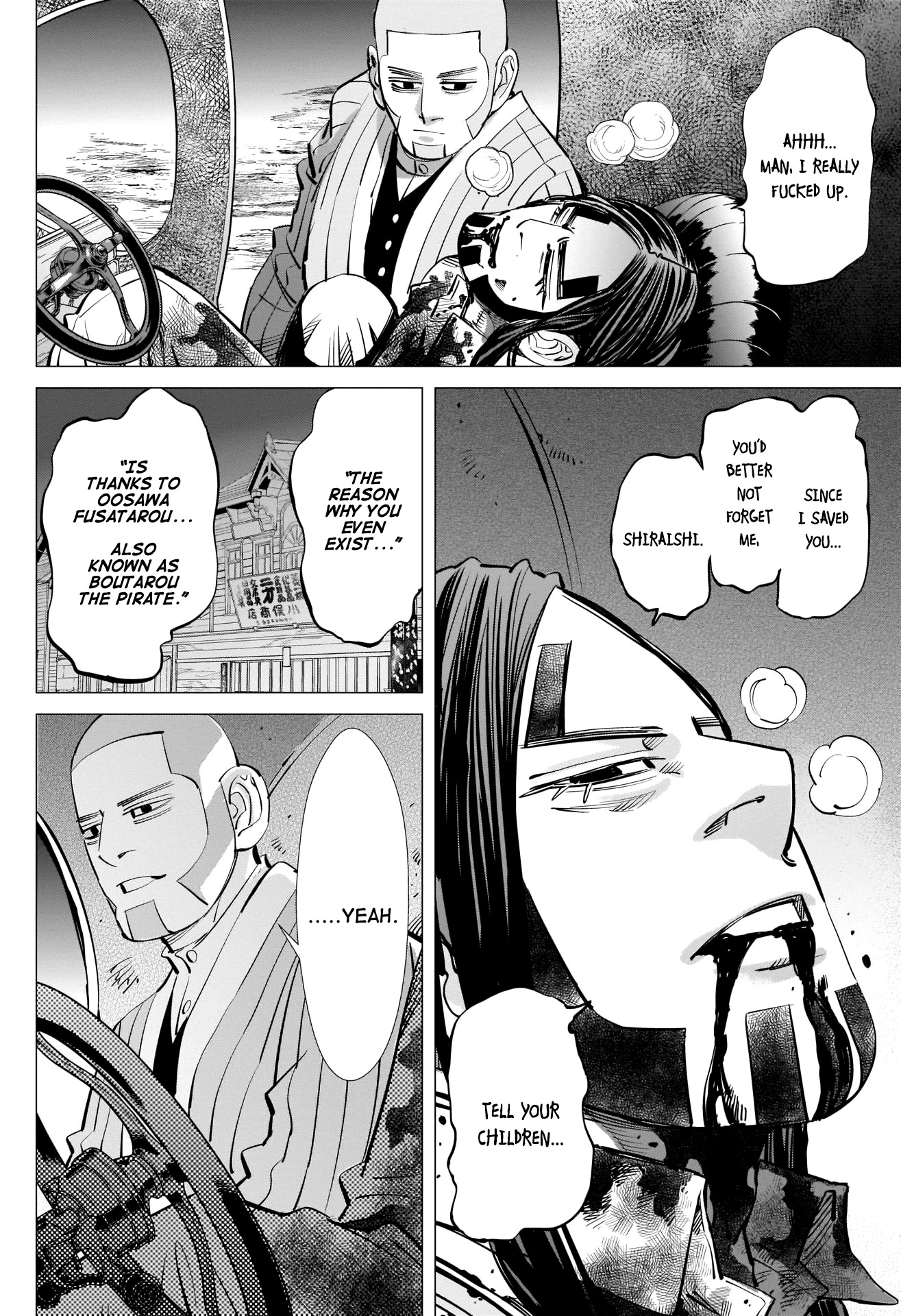 Golden Kamui Chapter 263 page 8 - Chapter 263: Oosawa Fusatarou, Also Known as Boutarou the Pirate