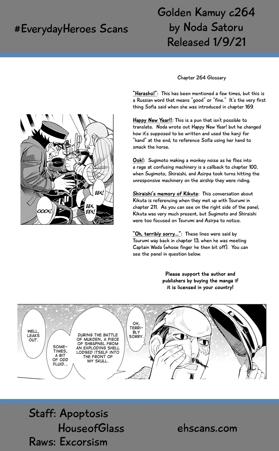 Golden Kamui Chapter 264 page 19 - Chapter 264: The Woman He Saw at the Hospital in Otaru