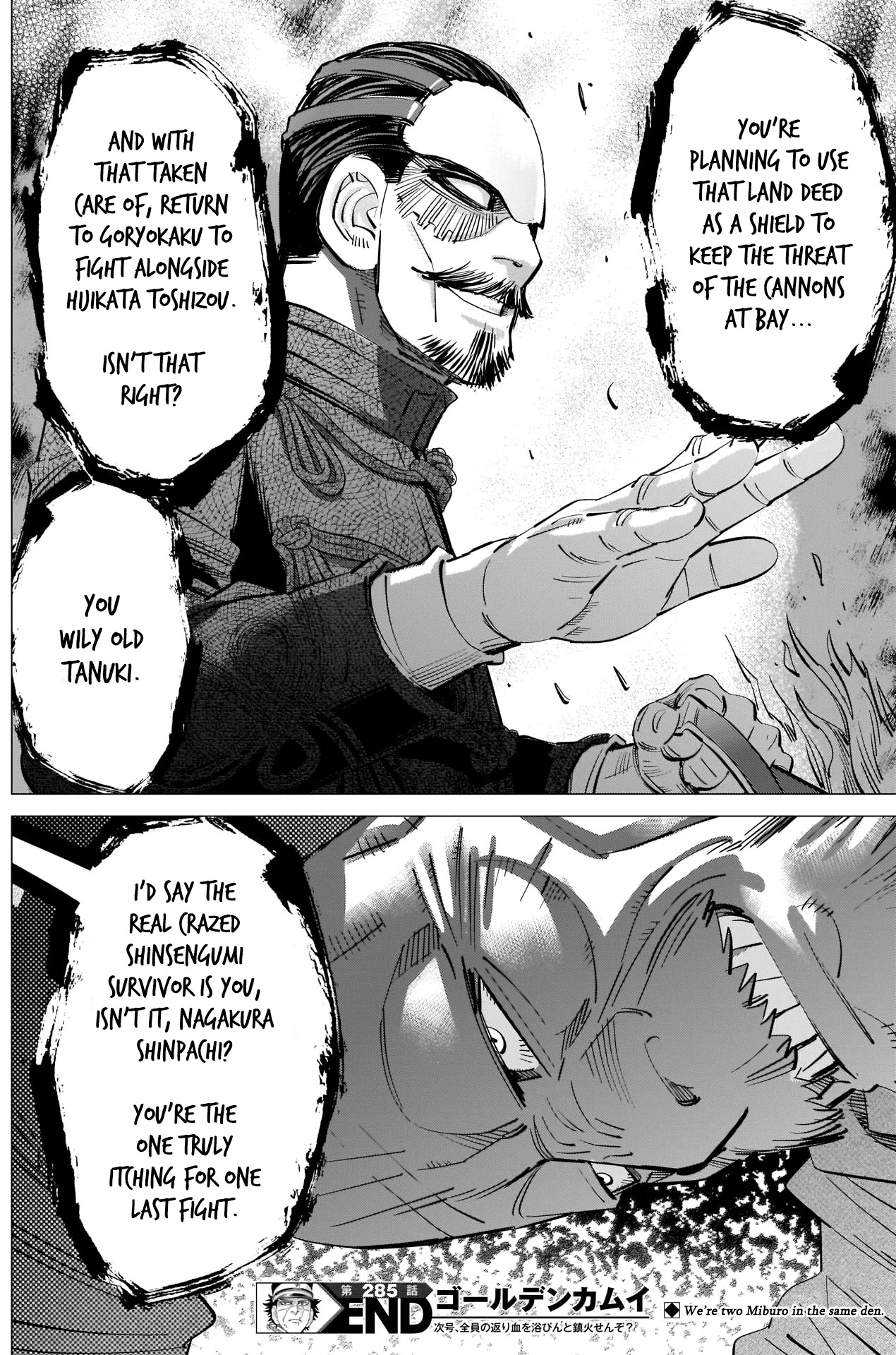 Golden Kamui Chapter 285 page 19 - Chapter 285: Final Battle
