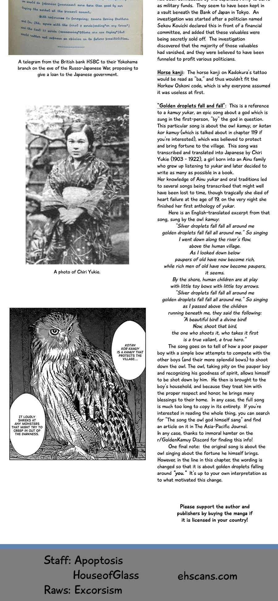 Golden Kamui Chapter 287 page 19 - Chapter 287: Kadokura's Horse