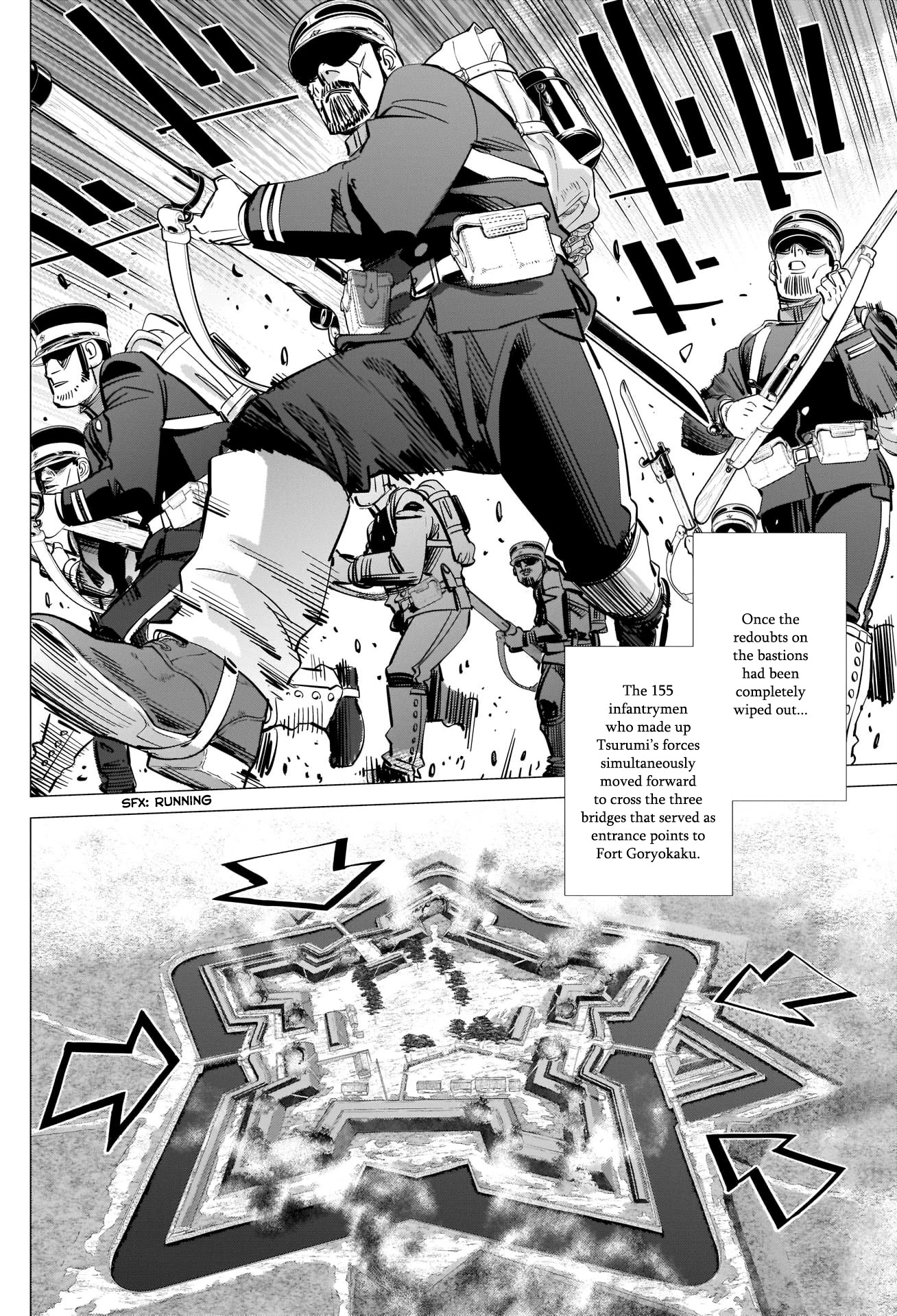 Golden Kamui Chapter 289 page 13 - Chapter 289: The Siege of Goryokaku
