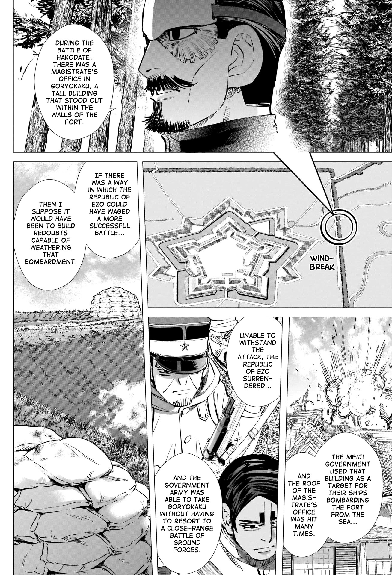Golden Kamui Chapter 289 page 8 - Chapter 289: The Siege of Goryokaku