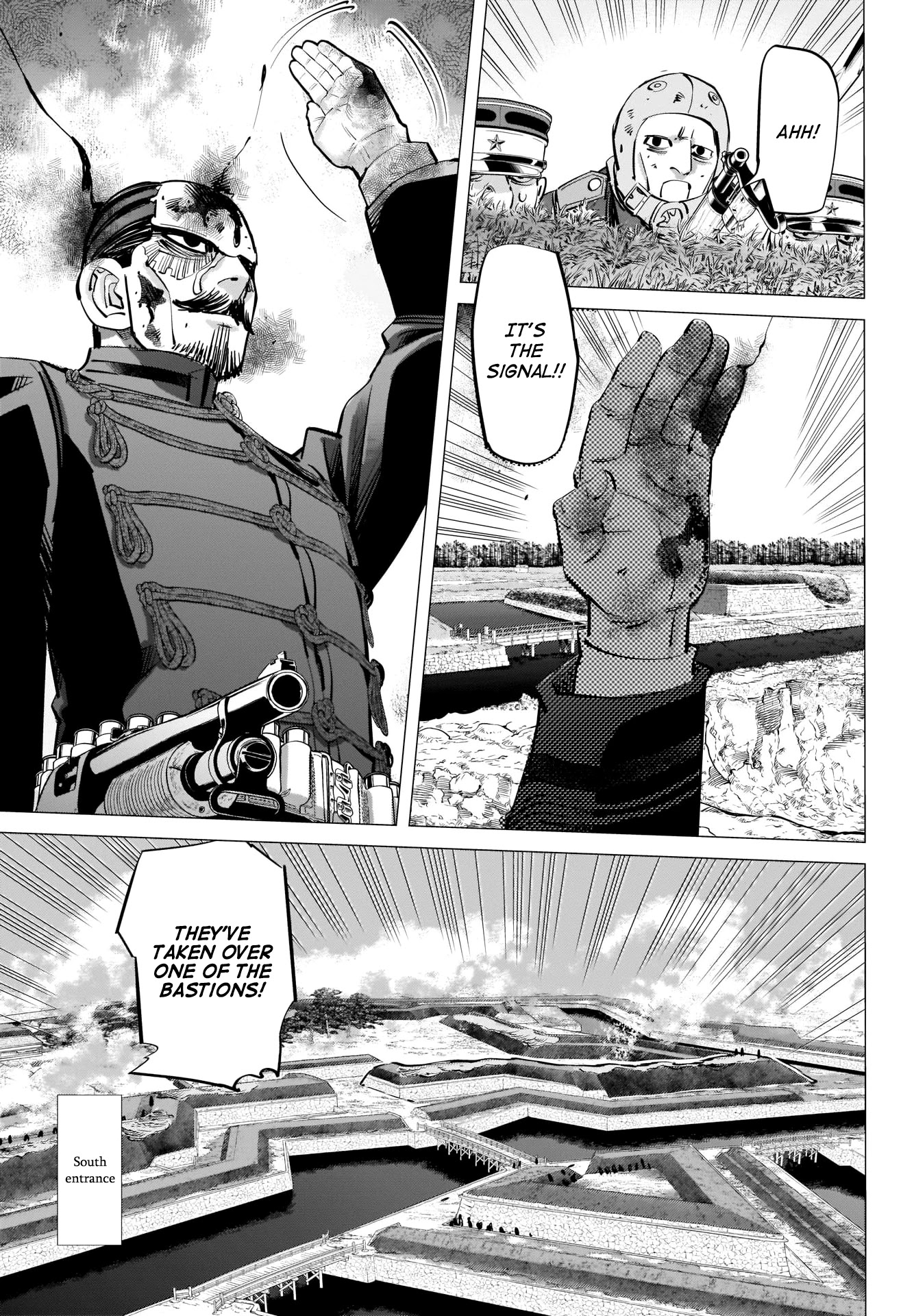 Golden Kamui Chapter 292 page 15 - Chapter 292: The Naval Battle of Hakodate Bay