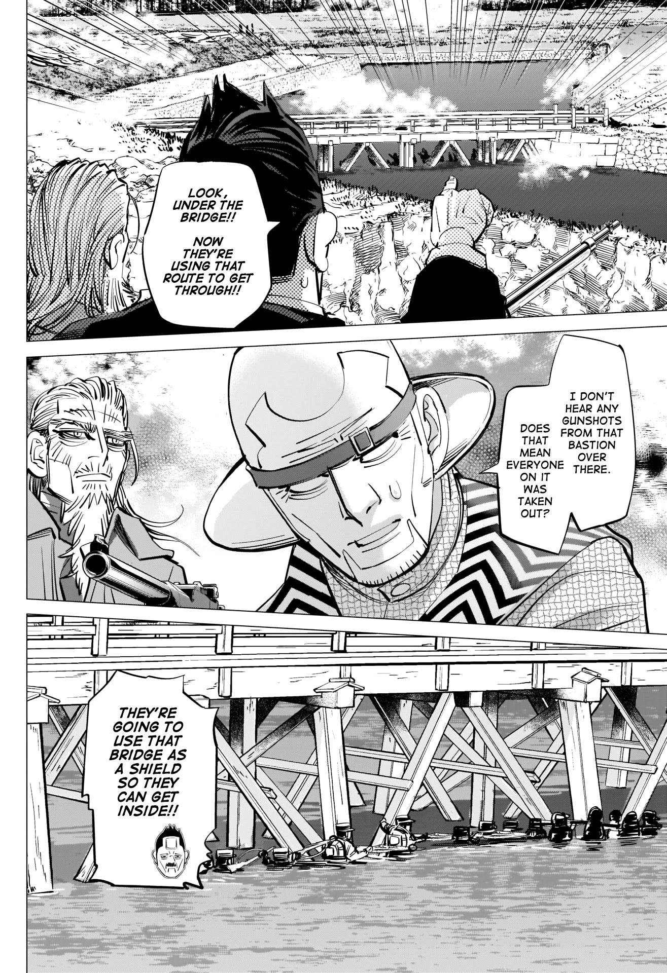 Golden Kamui Chapter 292 page 16 - Chapter 292: The Naval Battle of Hakodate Bay