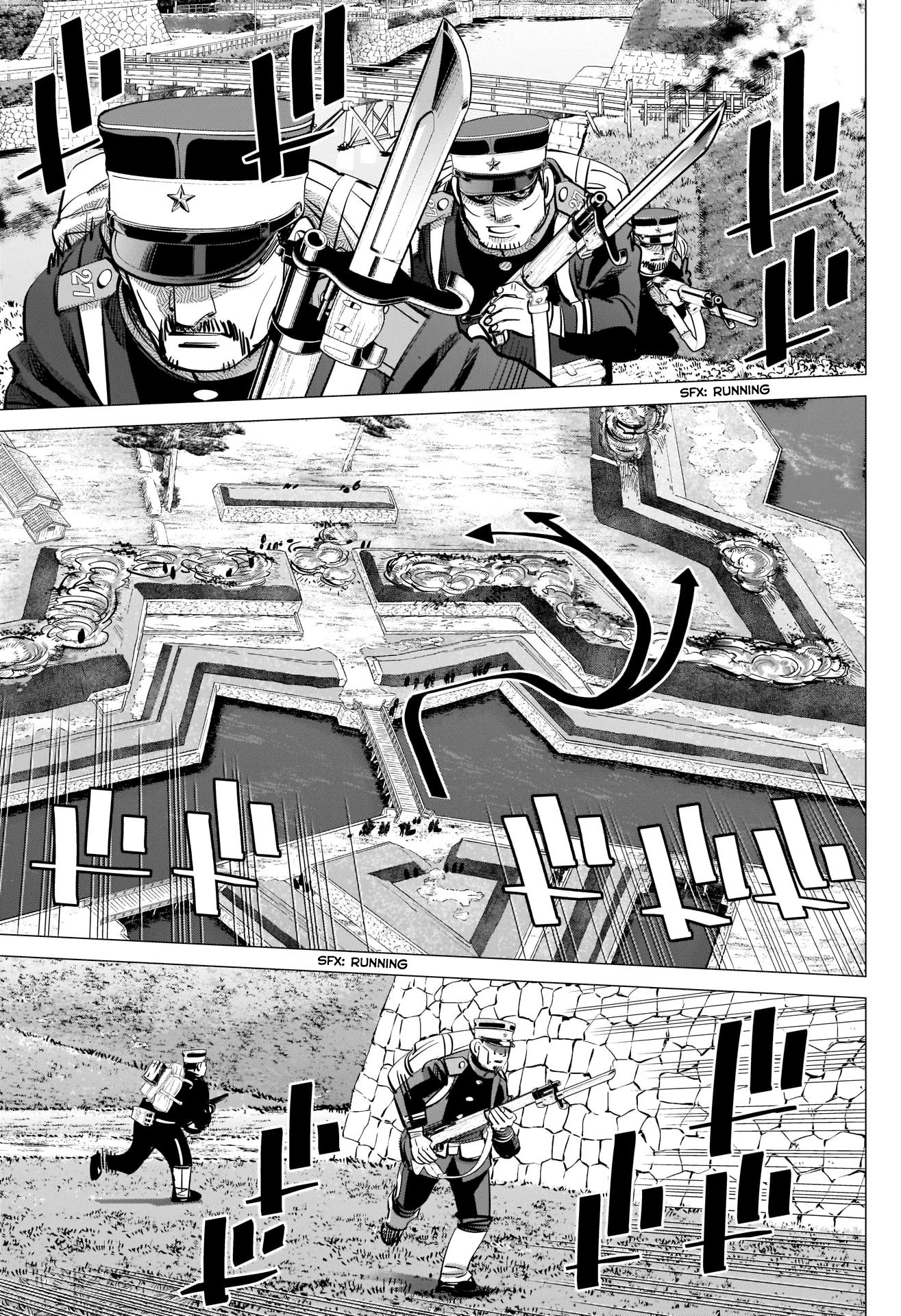 Golden Kamui Chapter 292 page 17 - Chapter 292: The Naval Battle of Hakodate Bay