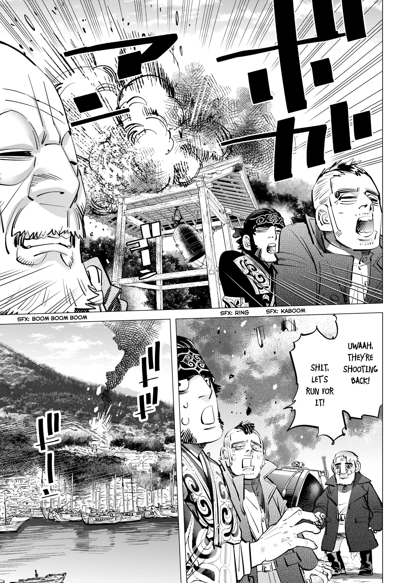 Golden Kamui Chapter 292 page 5 - Chapter 292: The Naval Battle of Hakodate Bay