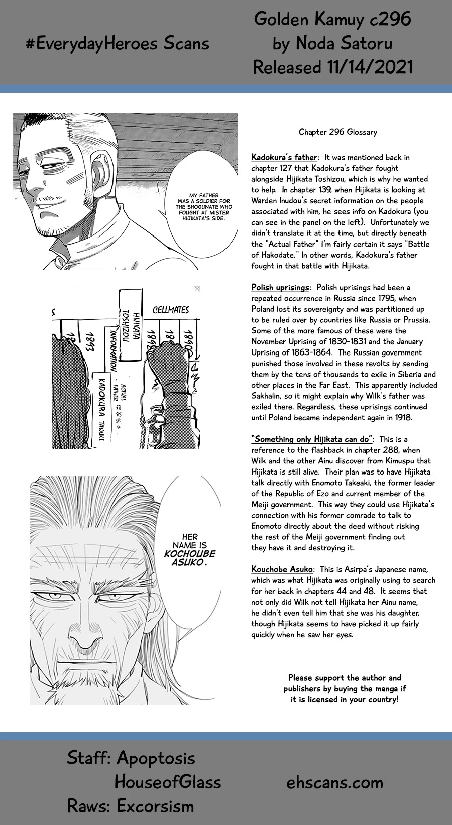 Golden Kamui Chapter 296 page 19 - Chapter 296: Bushido