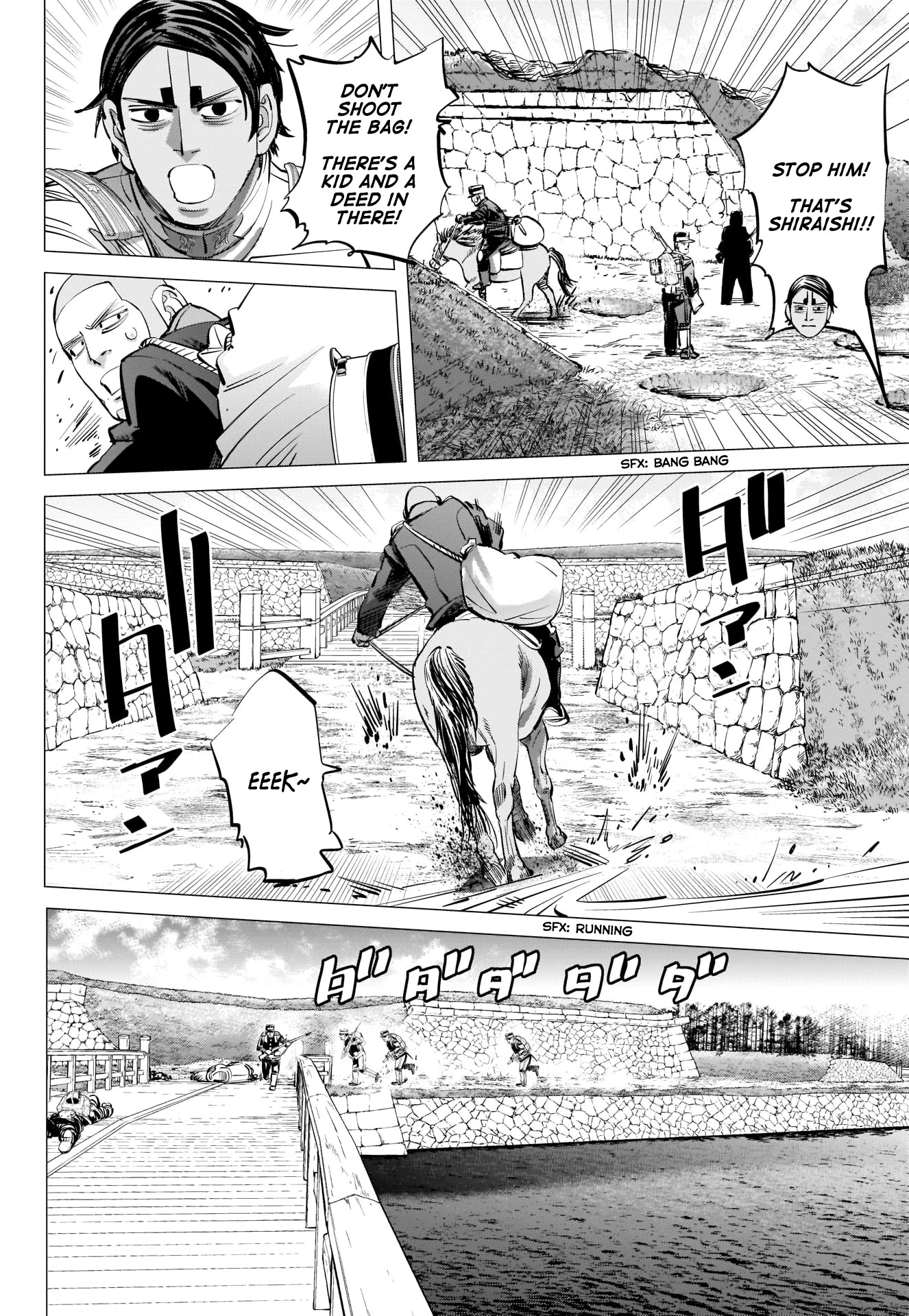 Golden Kamui Chapter 297 page 10 - Chapter 297: Escape from Goryokaku