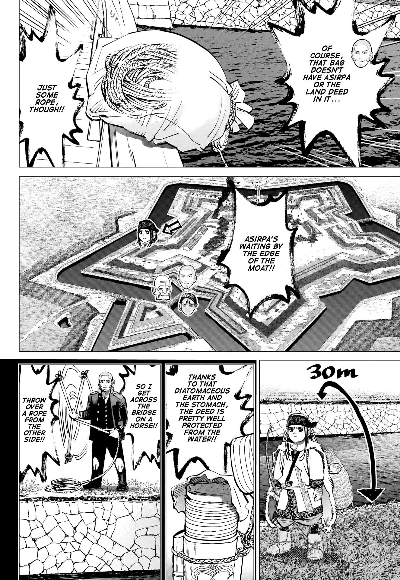 Golden Kamui Chapter 297 page 14 - Chapter 297: Escape from Goryokaku