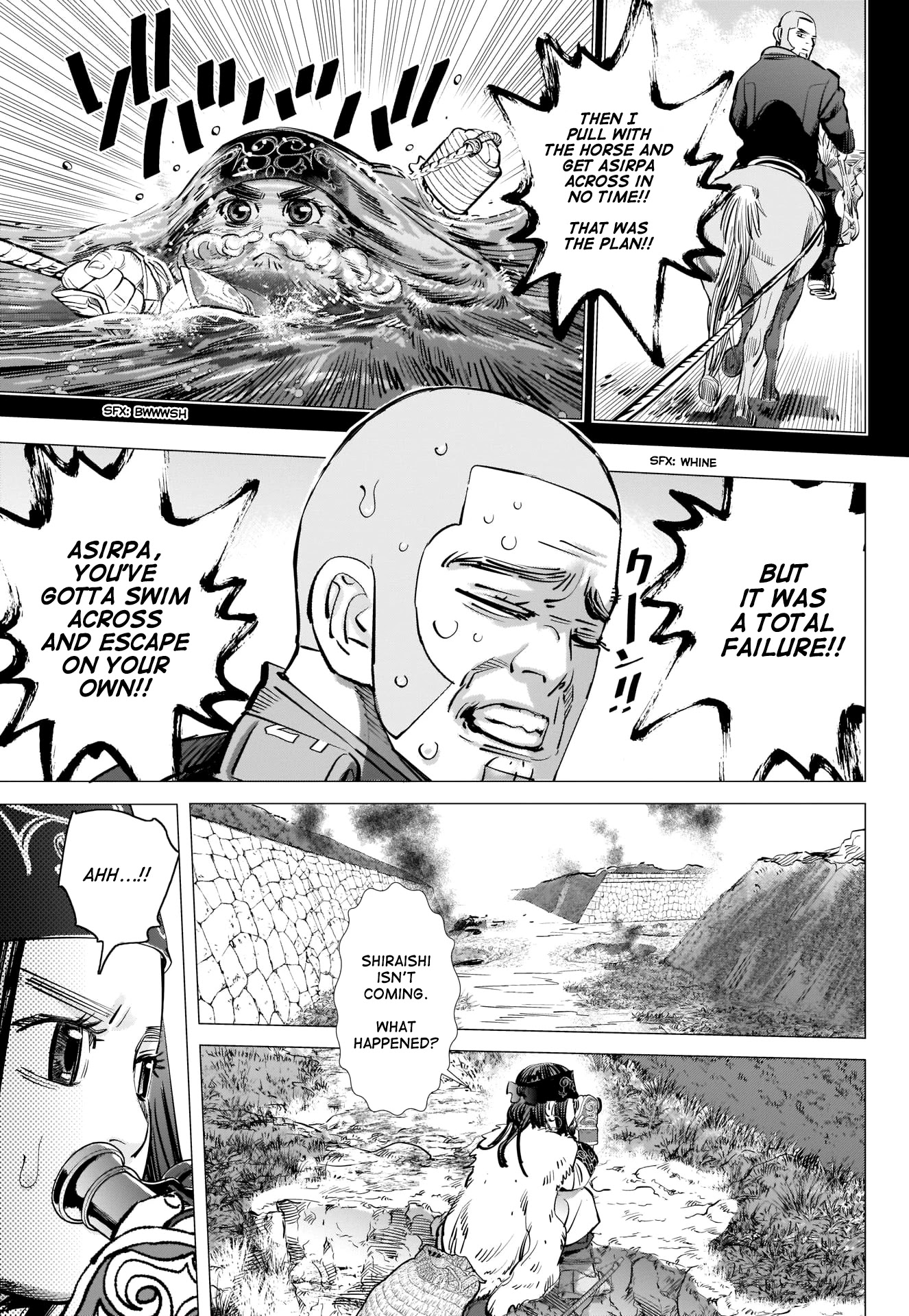 Golden Kamui Chapter 297 page 15 - Chapter 297: Escape from Goryokaku