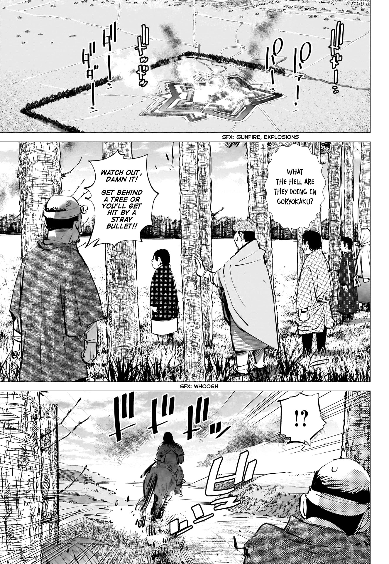 Golden Kamui Chapter 297 page 5 - Chapter 297: Escape from Goryokaku