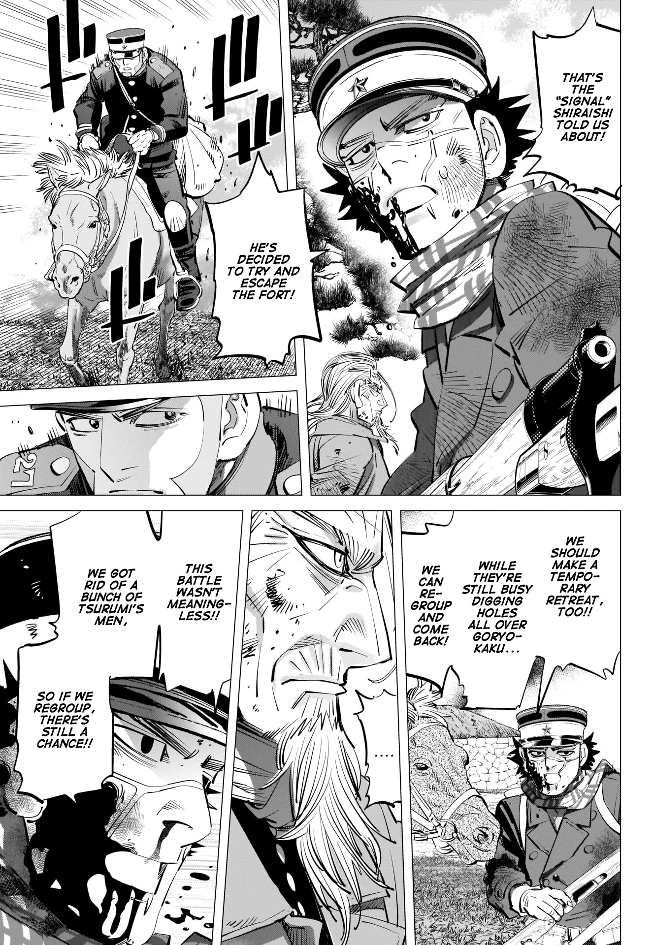 Golden Kamui Chapter 297 page 7 - Chapter 297: Escape from Goryokaku