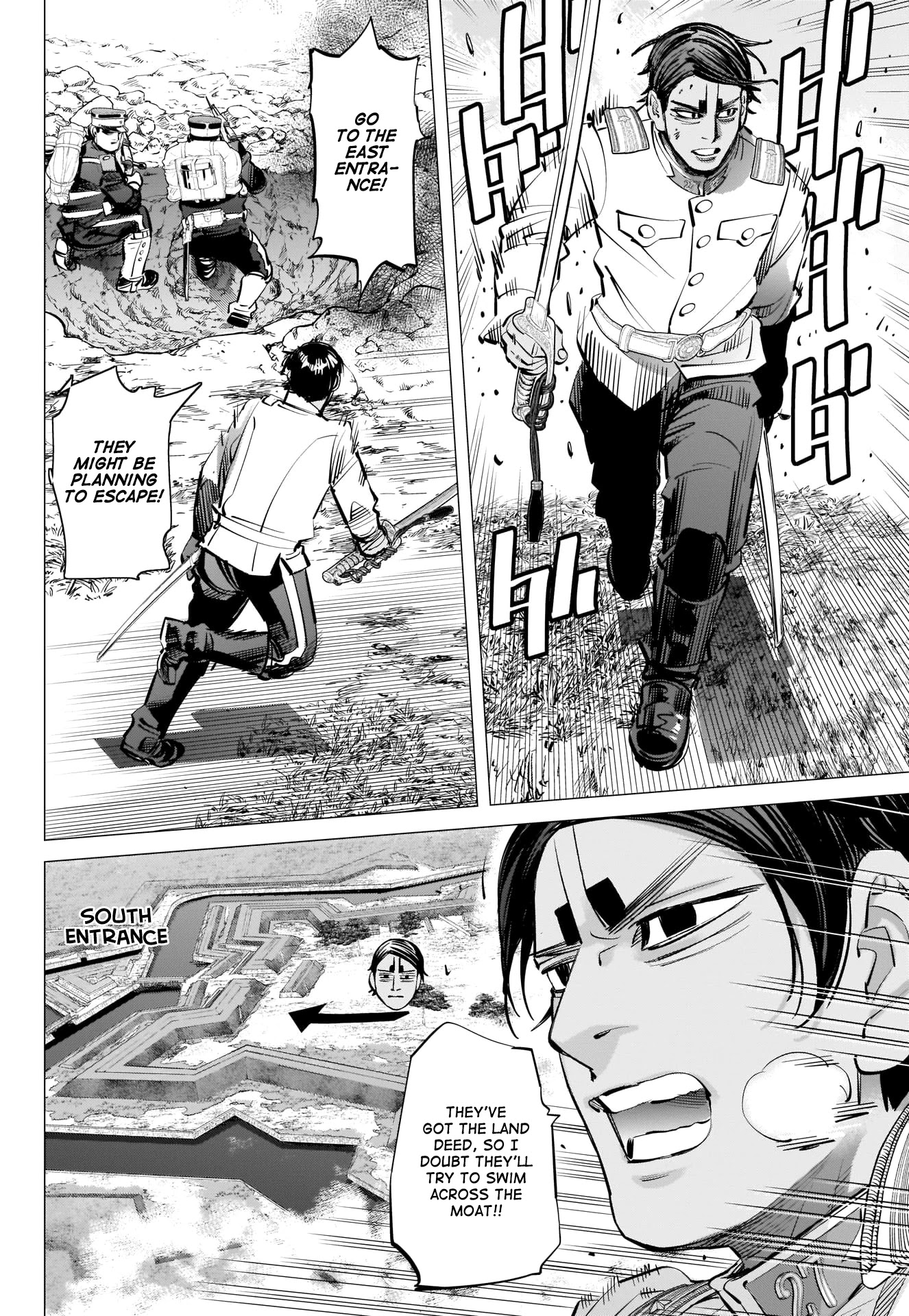 Golden Kamui Chapter 297 page 8 - Chapter 297: Escape from Goryokaku