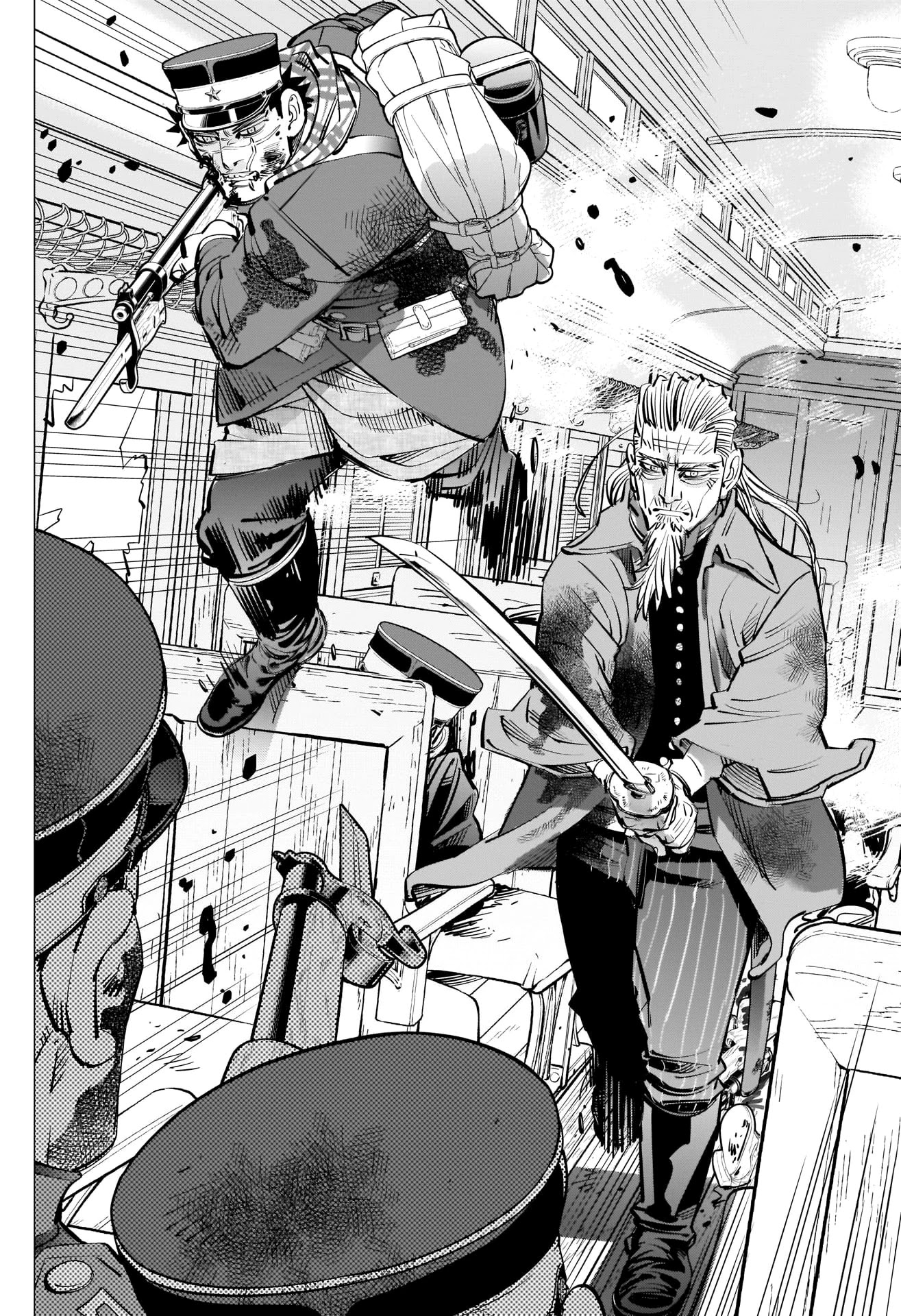 Golden Kamui Chapter 302 page 12 - Chapter 302: Mayhem on the Train